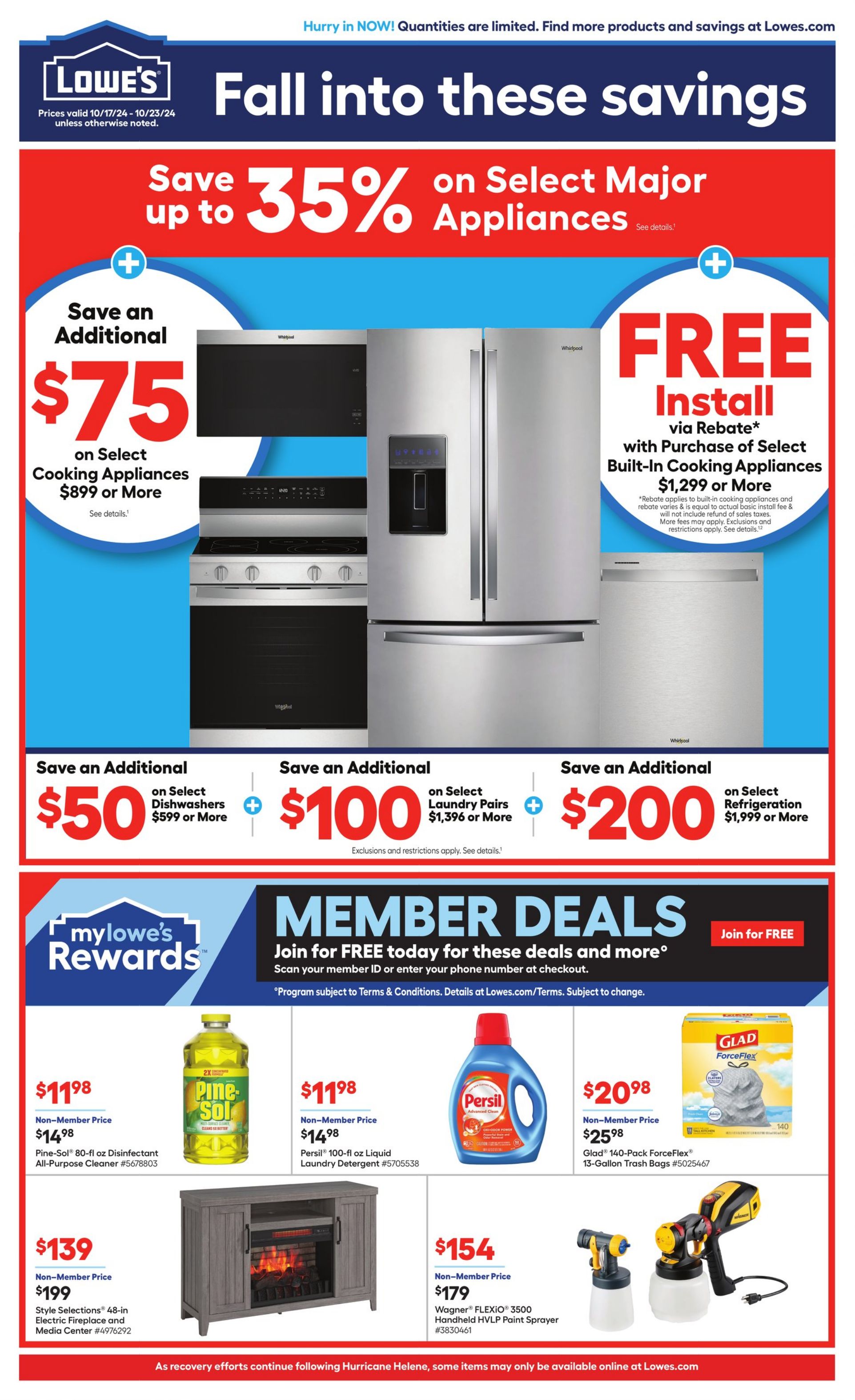 Weekly ad Lowe's 10/17/2024 - 10/30/2024