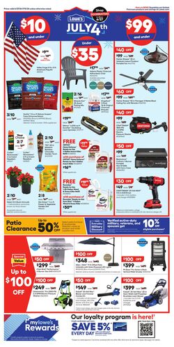 Weekly ad Lowe's 09/01/2022 - 09/07/2022