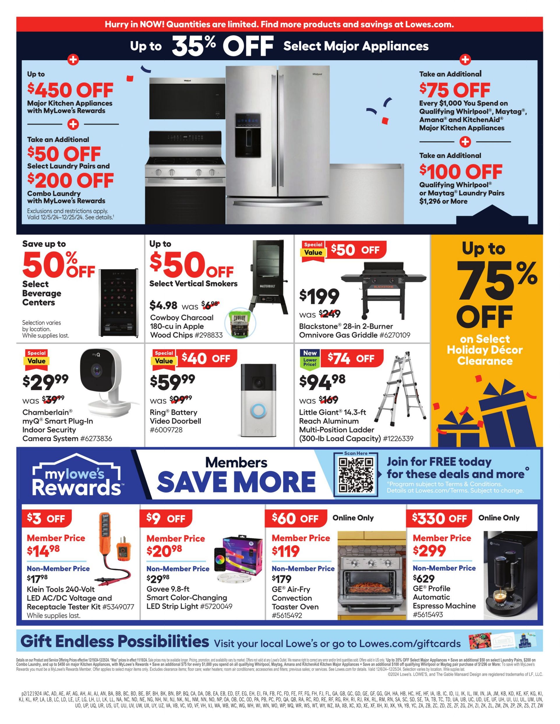 Weekly ad Lowe's 12/19/2024 - 12/25/2024