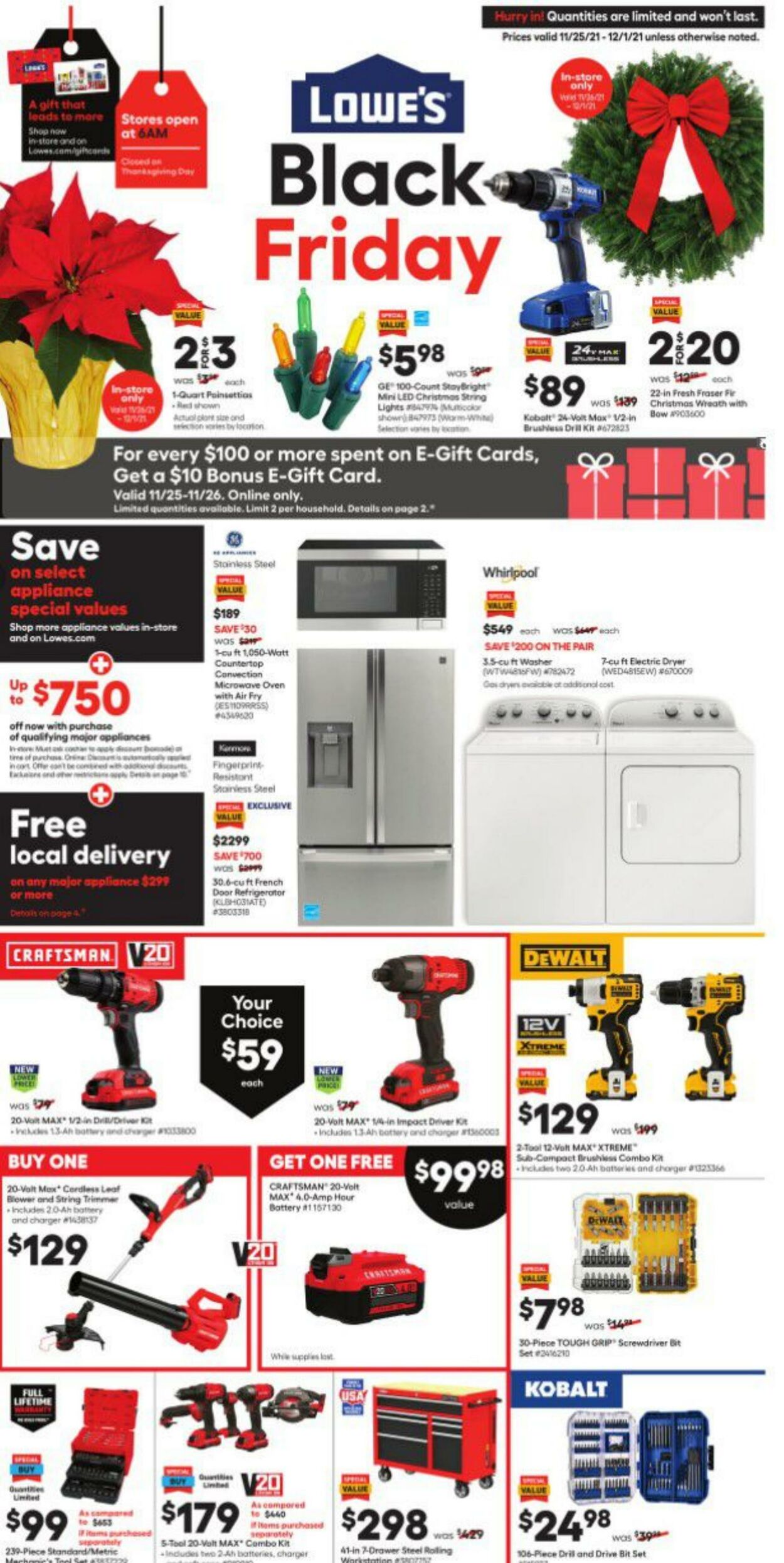 Weekly ad Lowe's 11/25/2021 - 12/01/2021