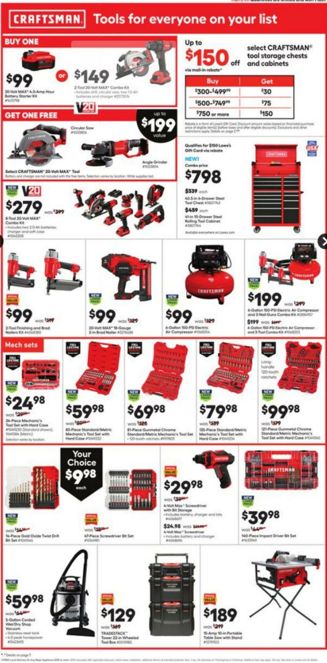 Weekly ad Lowe's 11/25/2021 - 12/01/2021