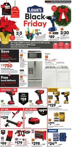 Weekly ad Lowe's 11/25/2021-12/01/2021