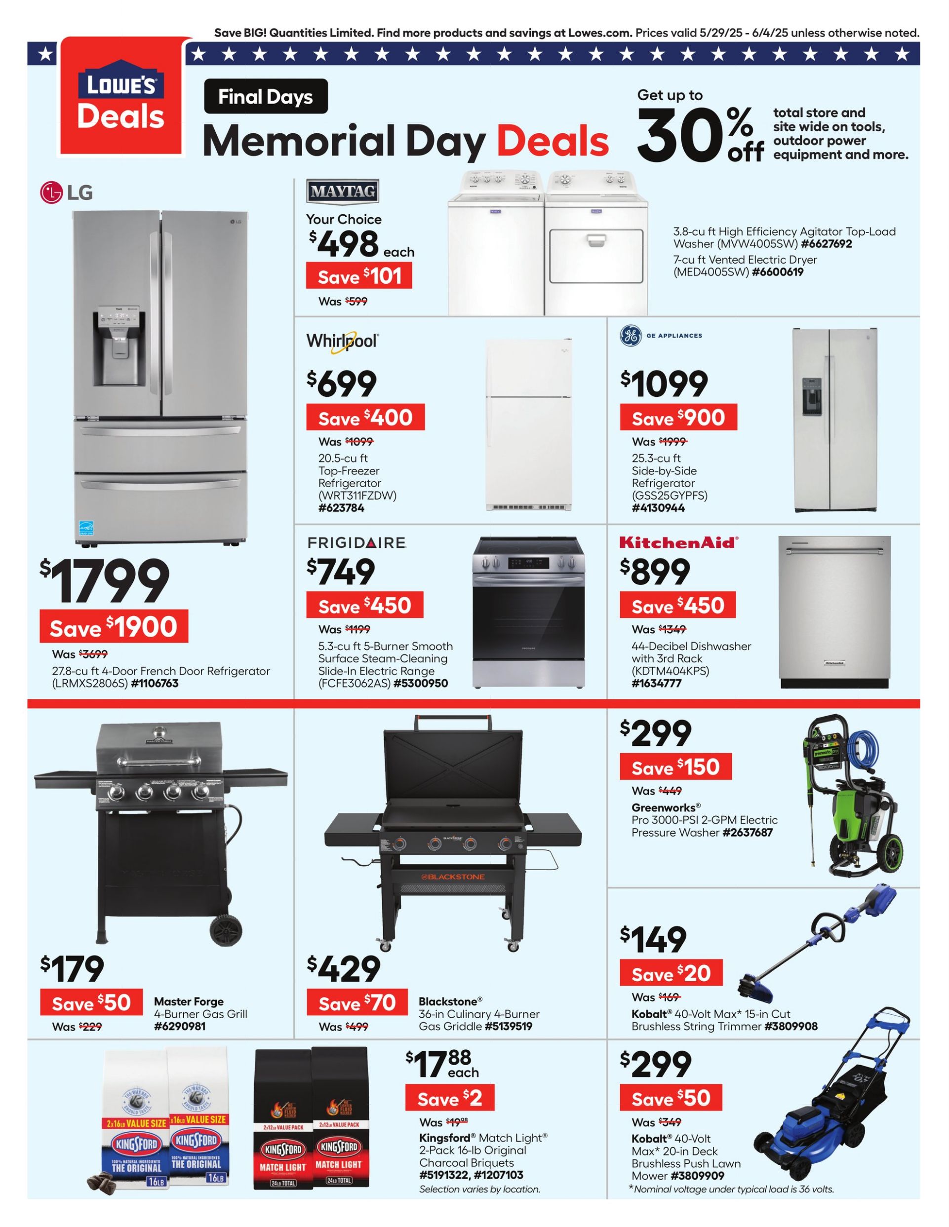Weekly ad Lowe's 05/29/2025 - 06/04/2025