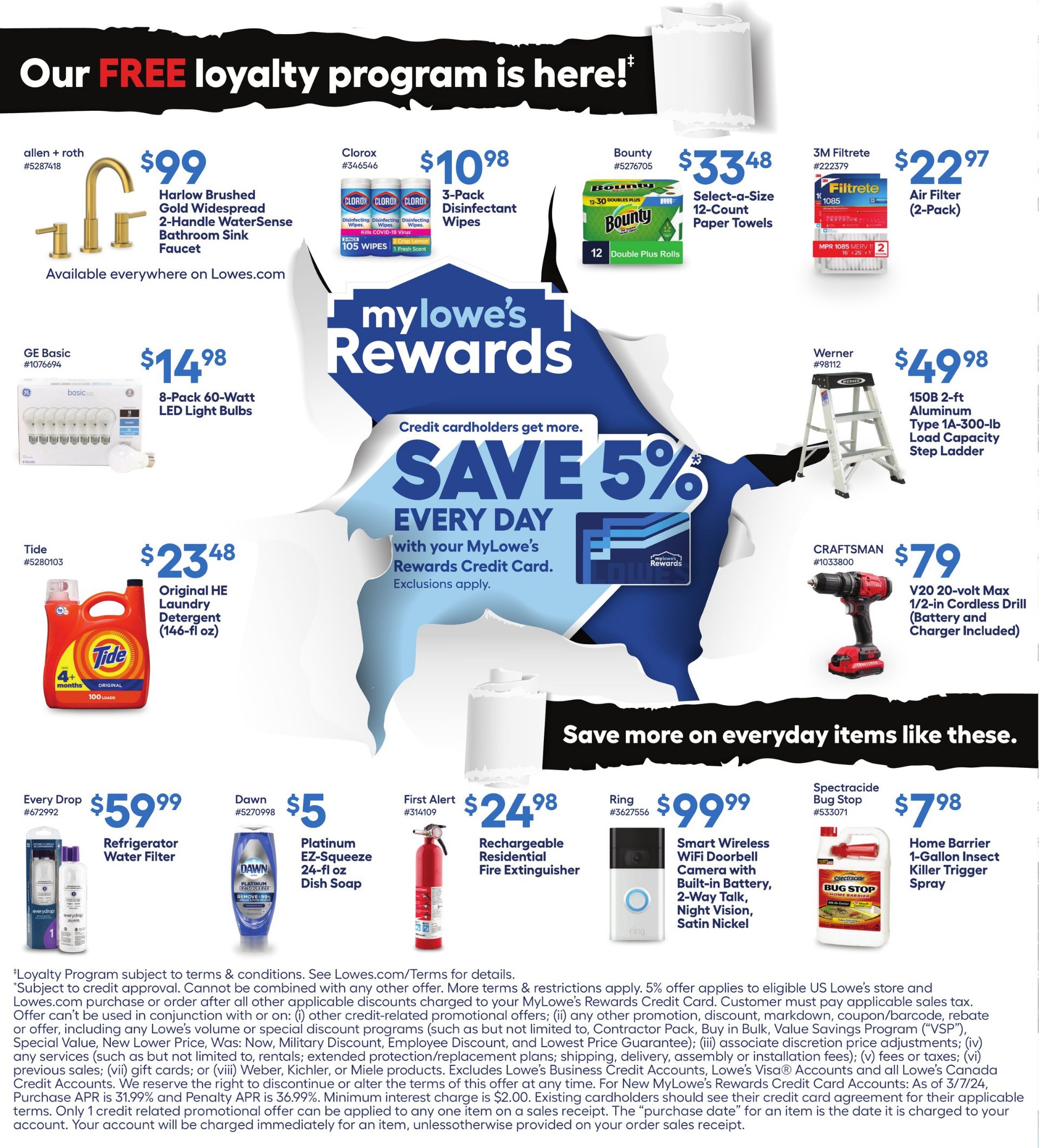 Weekly ad Lowe's - MyLowe's Rewards Mar 7, 2024 - Apr 3, 2024