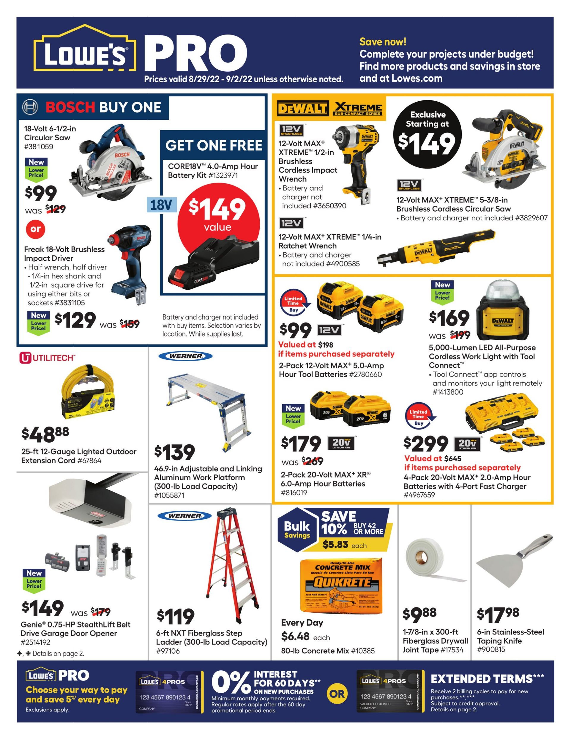 Weekly ad Lowe's 08/29/2022 - 09/02/2022