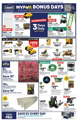 Weekly ad Lowe's 10/27/2022 - 12/08/2022