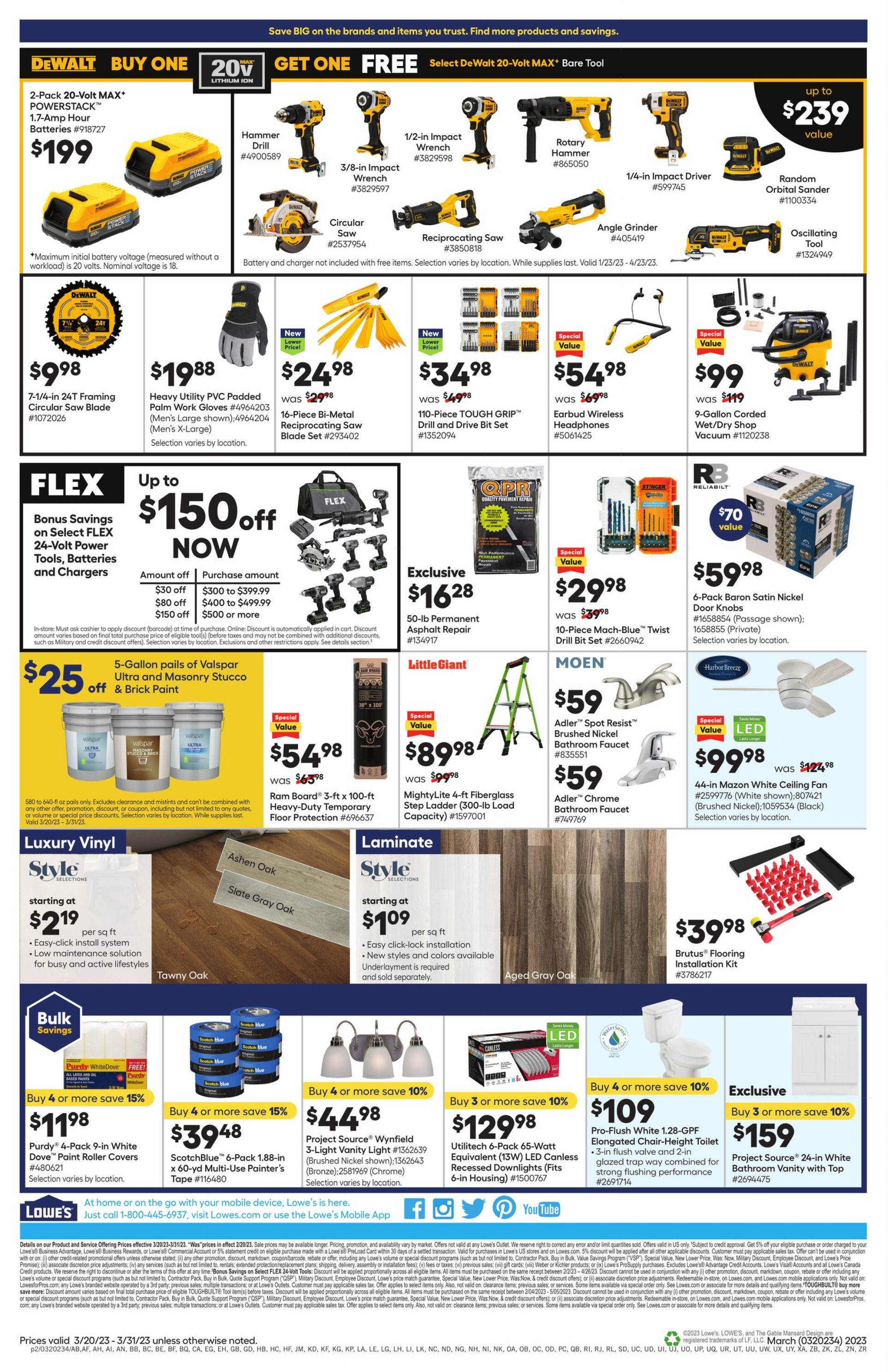 Weekly ad Lowe's 03/20/2023 - 03/31/2023