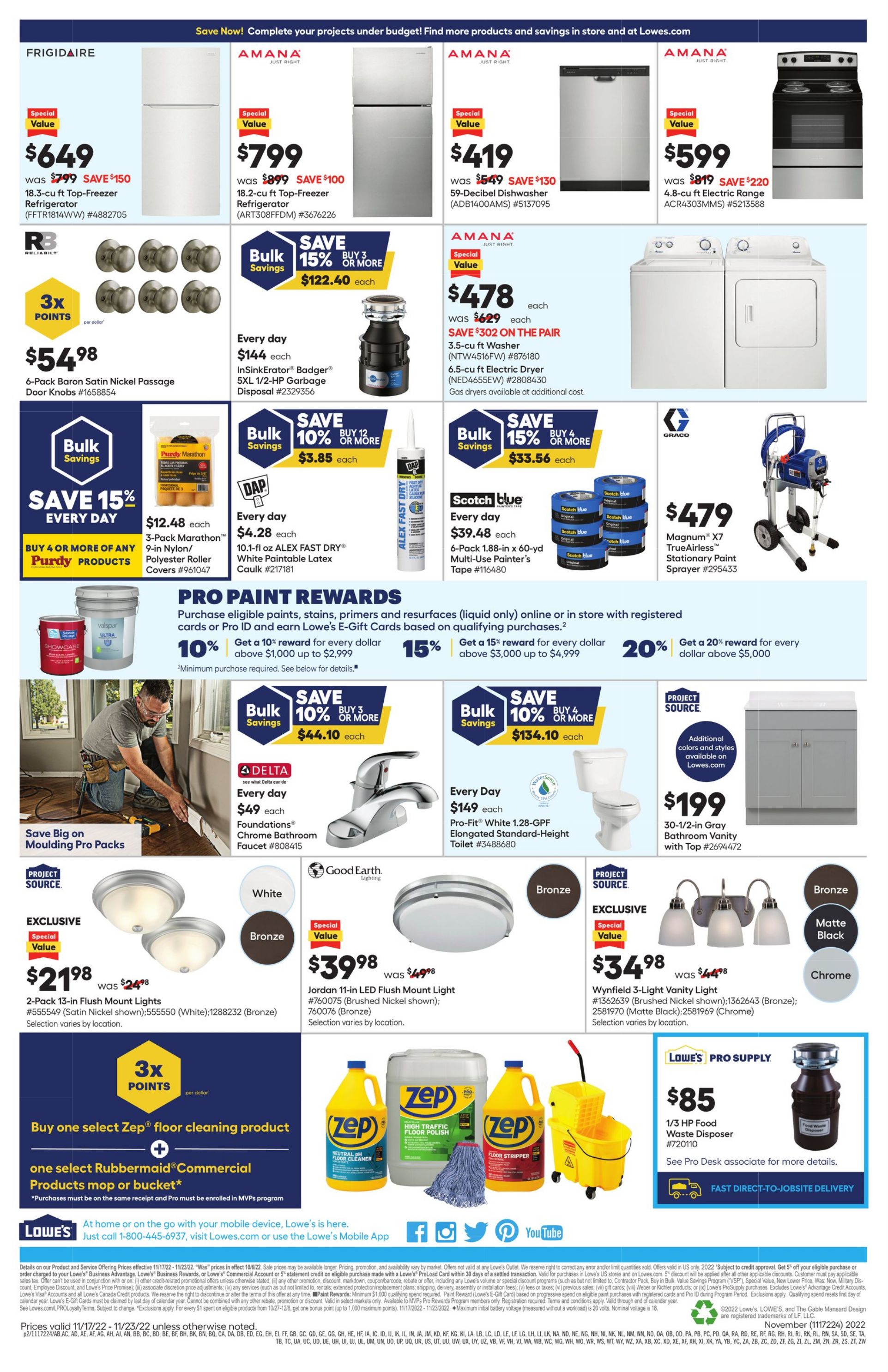 Weekly ad Lowe's 11/17/2022 - 11/23/2022