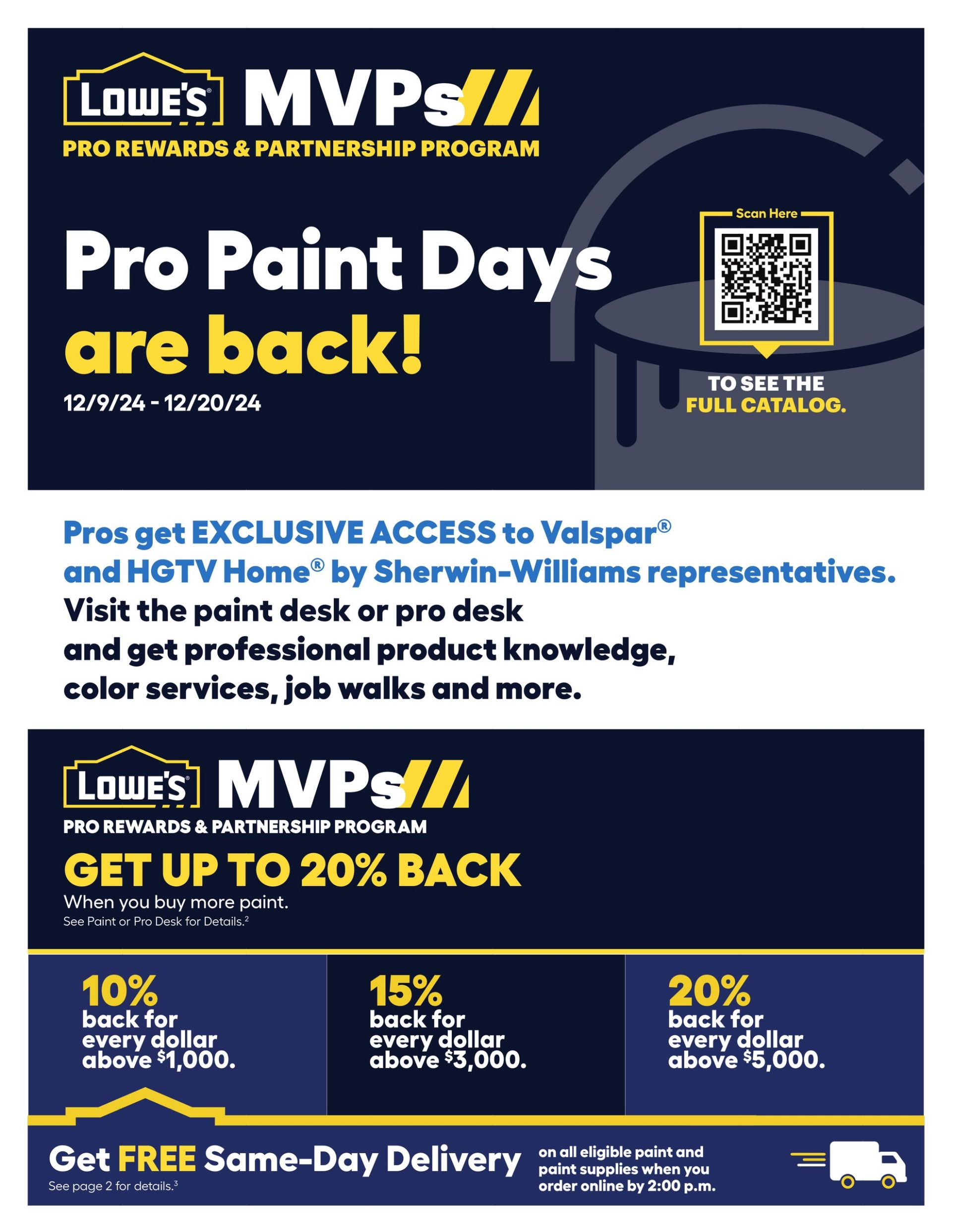 Weekly ad Lowe's - Pro Ad Dec 9, 2024 - Dec 20, 2024