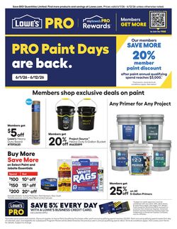 Weekly ad Lowe's 06/01/2026 - 06/12/2026