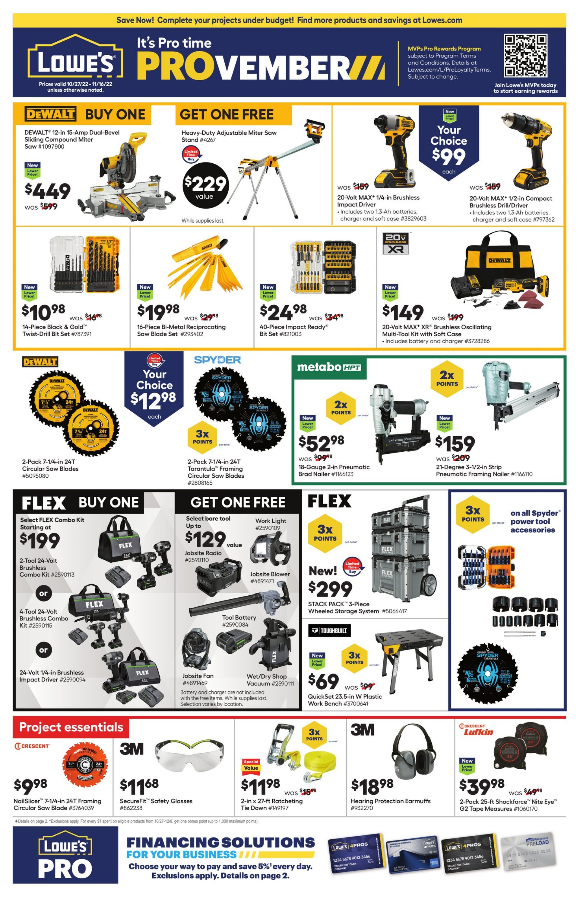 Weekly ad Lowe's 10/27/2022 - 11/16/2022
