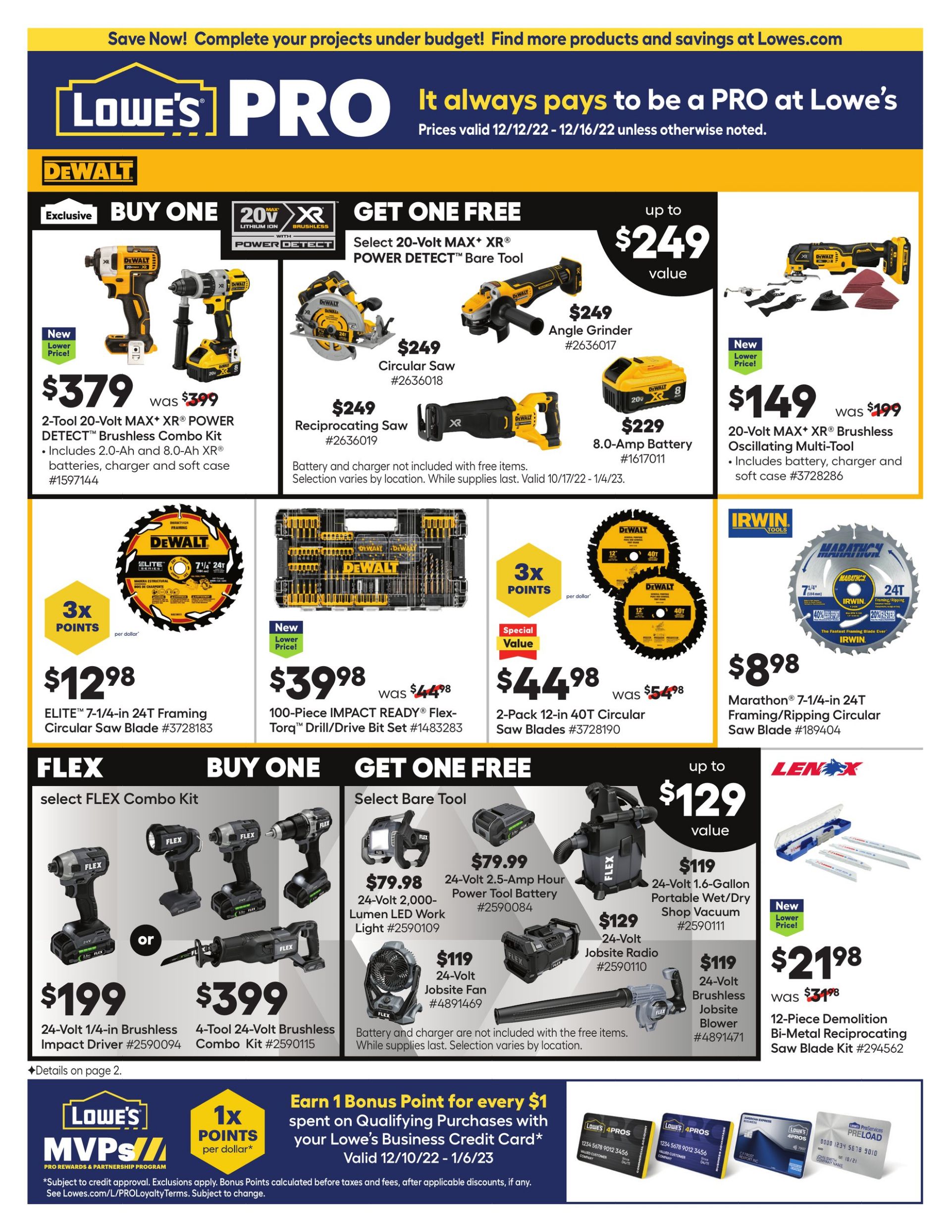 Weekly ad Lowe's 12/12/2022-12/16/2022
