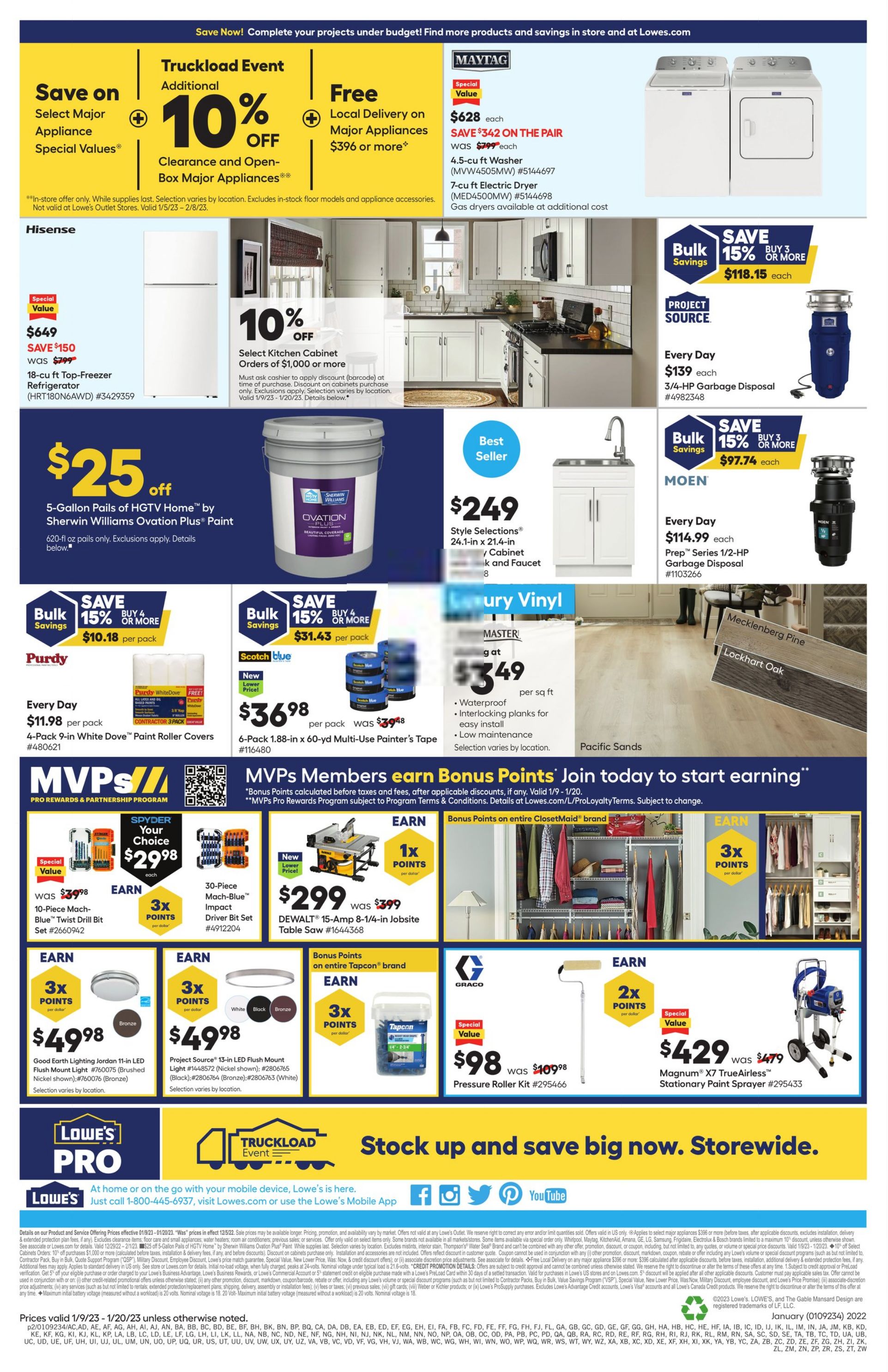 Weekly ad Lowe's 01/09/2023 - 01/20/2023