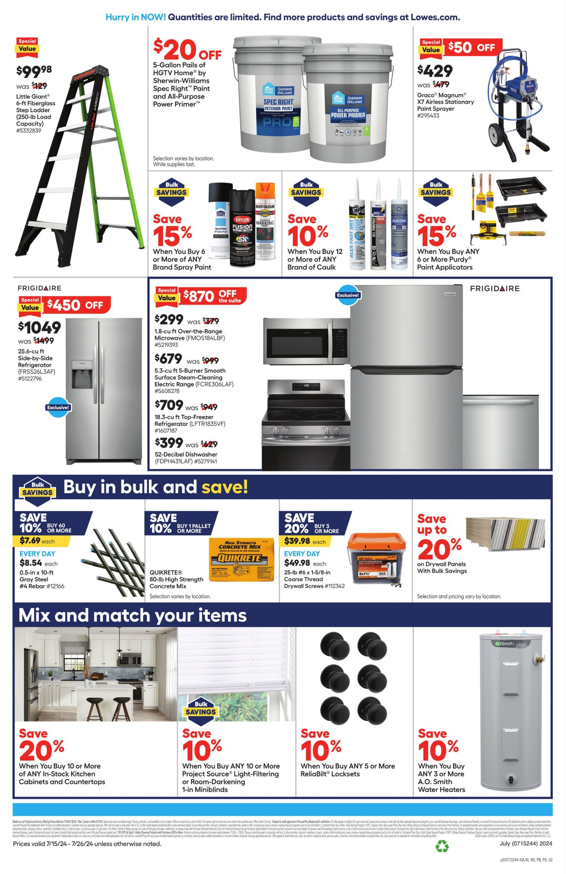 Weekly ad Lowe's 07/15/2024 - 07/26/2024