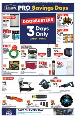 Weekly ad Lowe's 07/15/2024 - 07/26/2024
