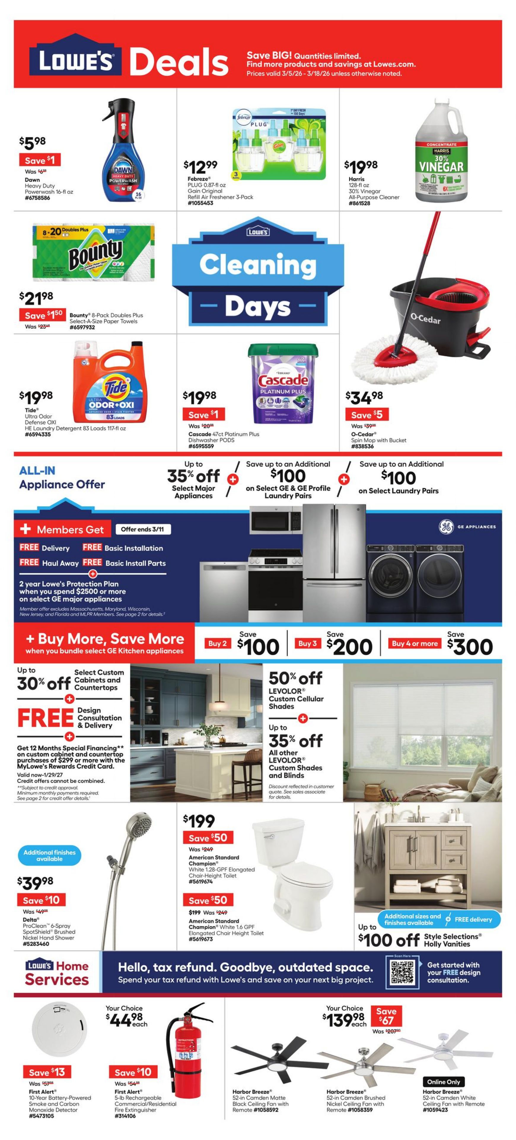 Weekly ad Lowe's 03/05/2026 - 03/18/2026