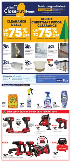 Weekly ad Lowe's 12/28/2023 - 01/17/2024
