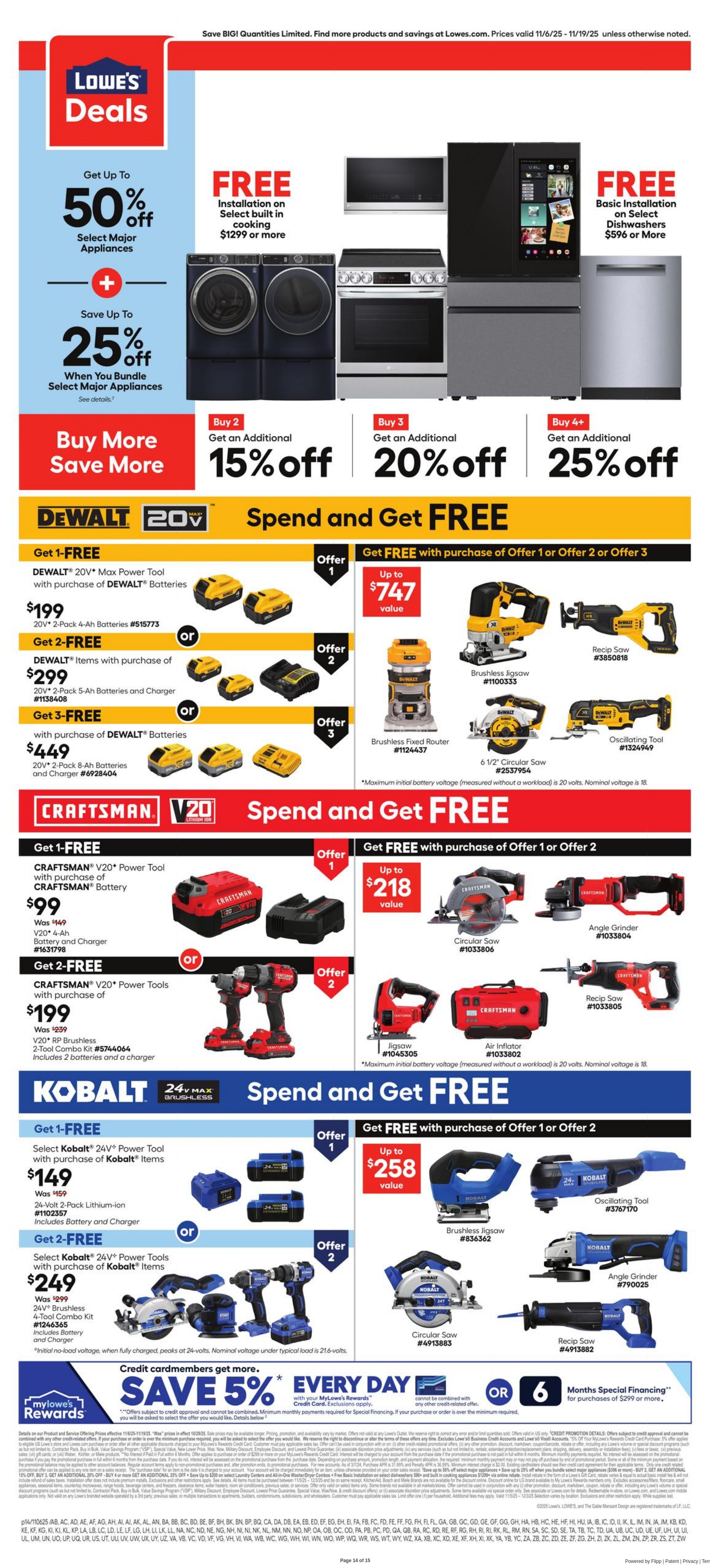 Weekly ad Lowe's 11/06/2025 - 11/19/2025