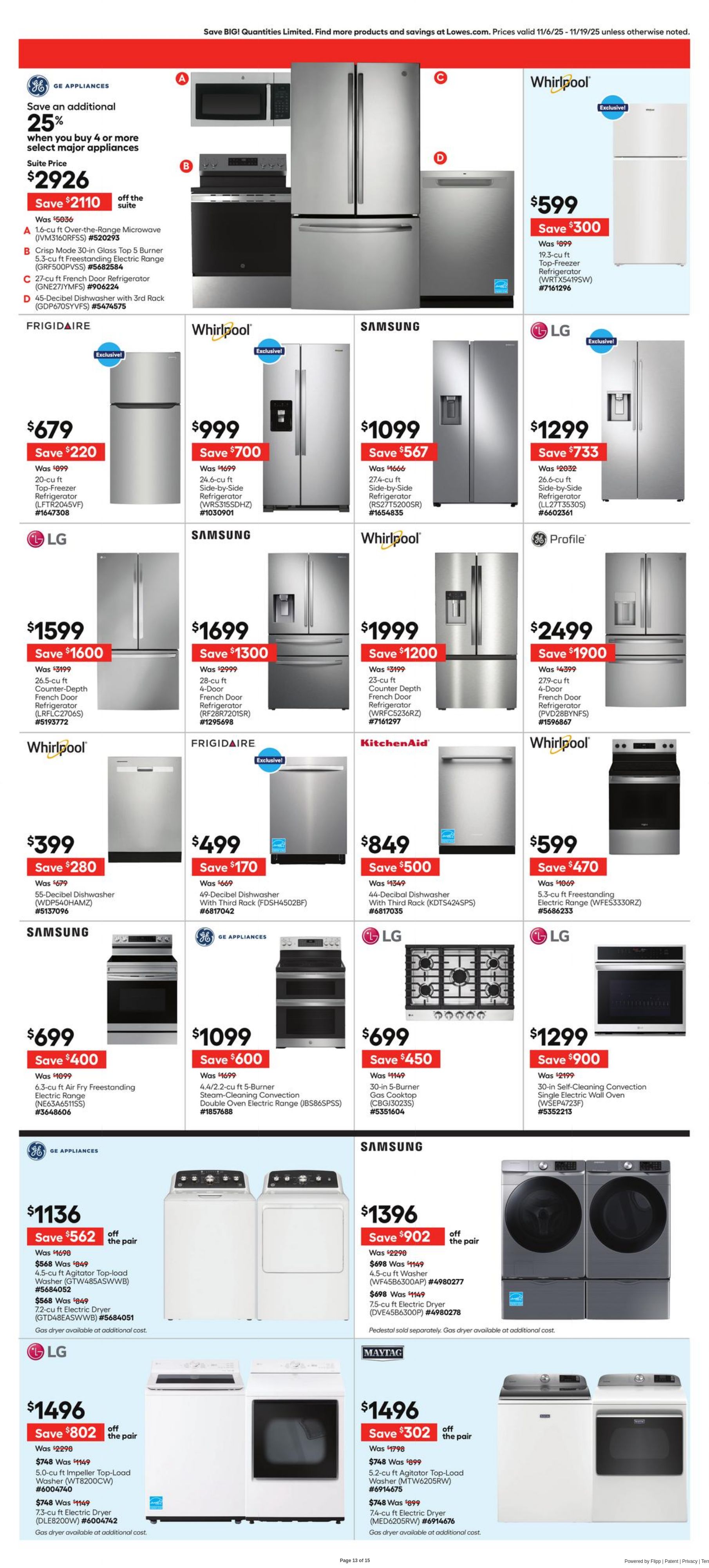 Weekly ad Lowe's 11/06/2025 - 11/19/2025