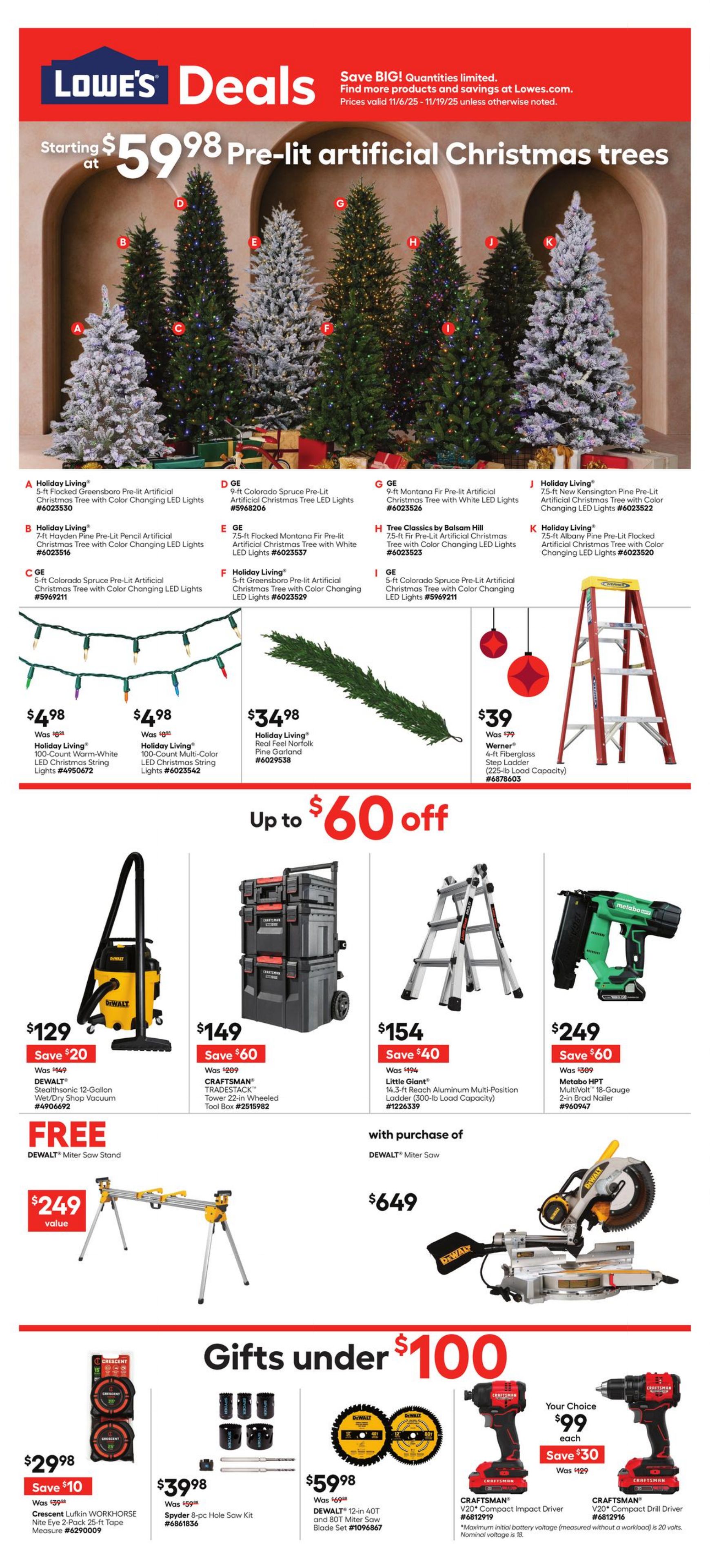 Weekly ad Lowe's 11/06/2025 - 11/19/2025