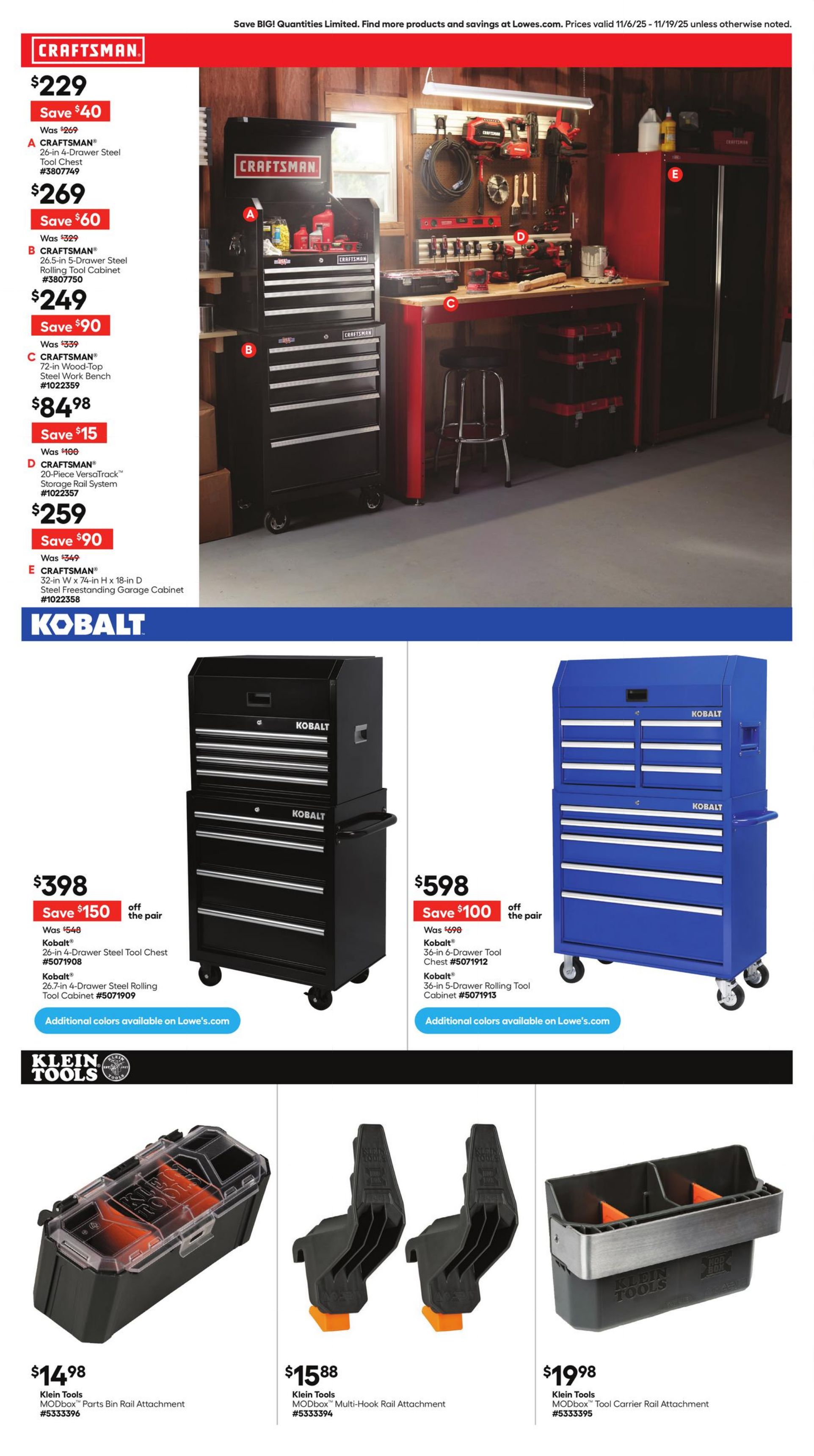 Weekly ad Lowe's 11/06/2025 - 11/19/2025