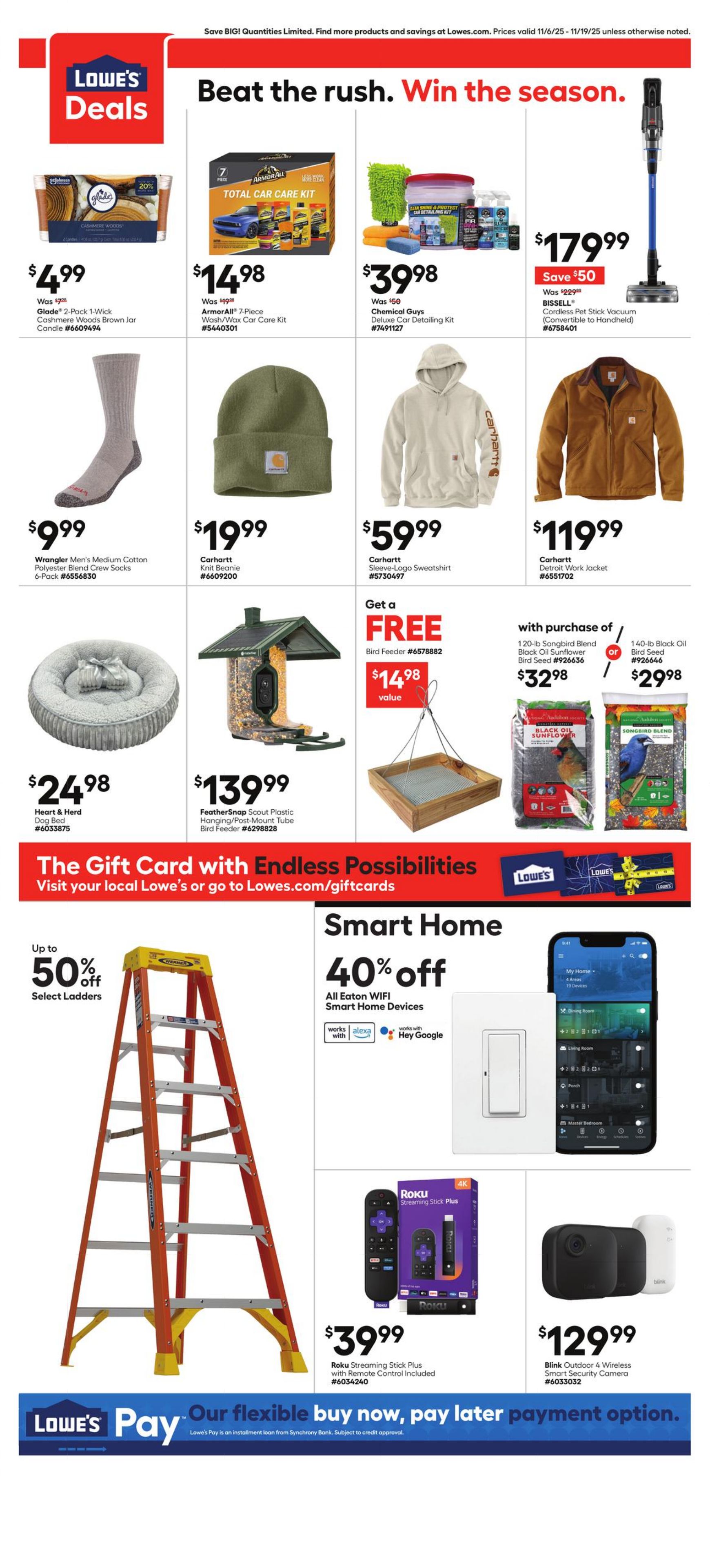 Weekly ad Lowe's 11/06/2025 - 11/19/2025