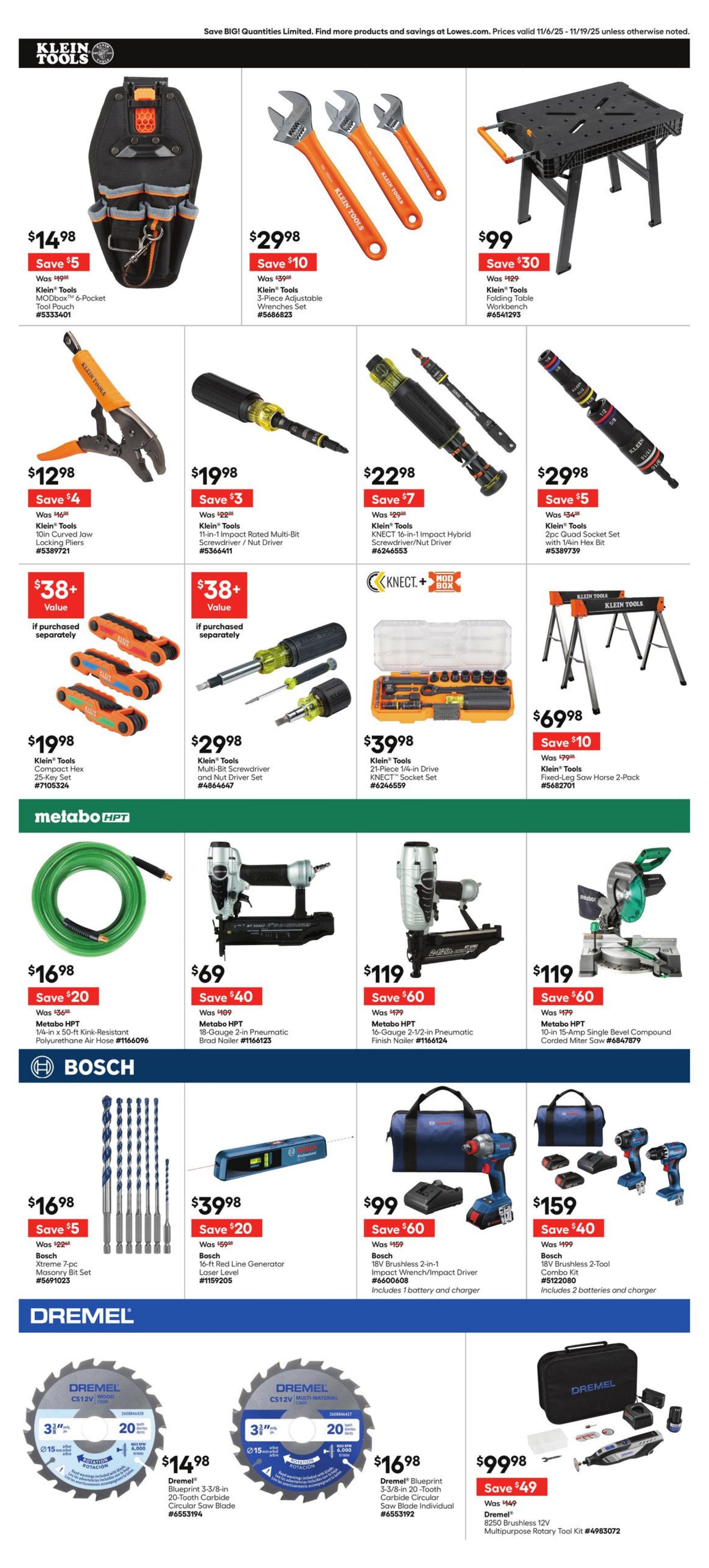 Weekly ad Lowe's 11/06/2025 - 11/19/2025