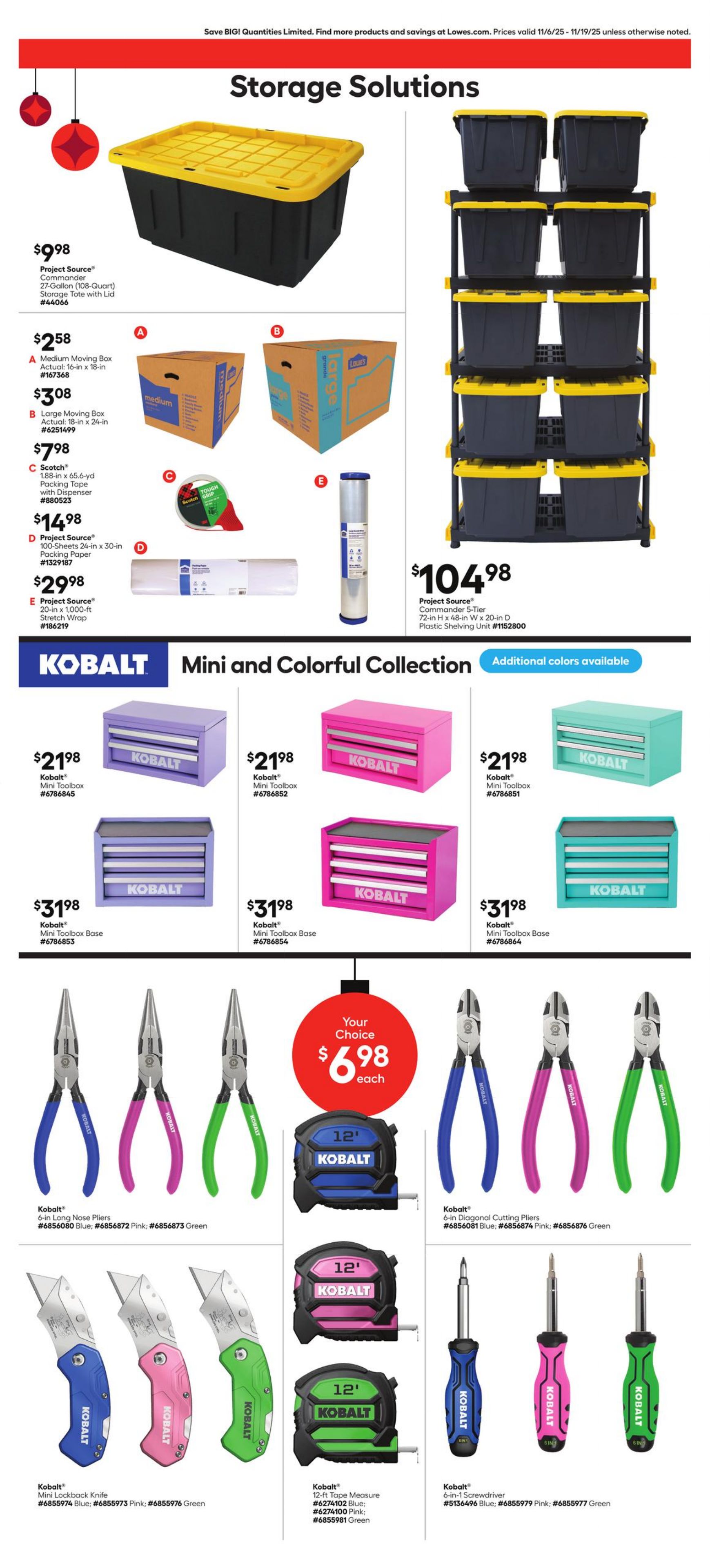 Weekly ad Lowe's 11/06/2025 - 11/19/2025