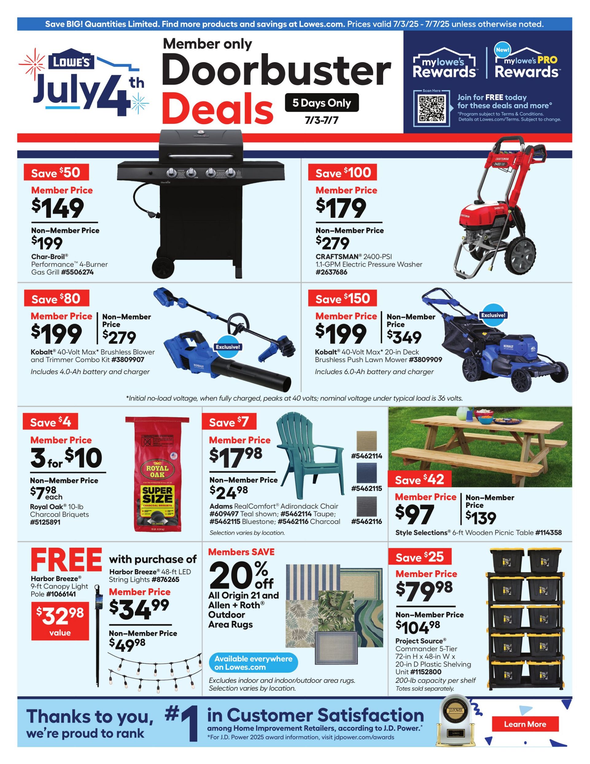 Weekly ad Lowe's 07/03/2025 - 07/07/2025