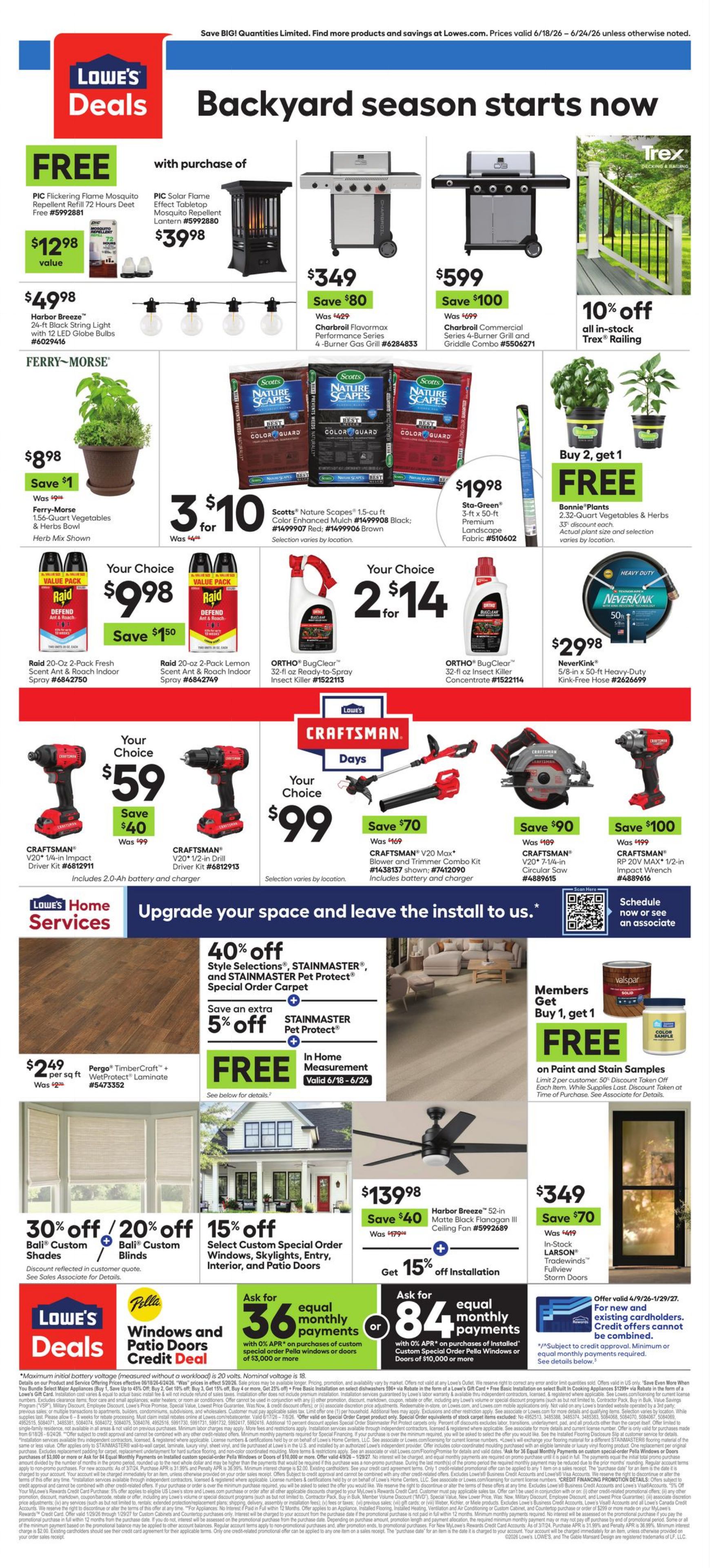 Weekly ad Lowe's 06/18/2026 - 06/24/2026