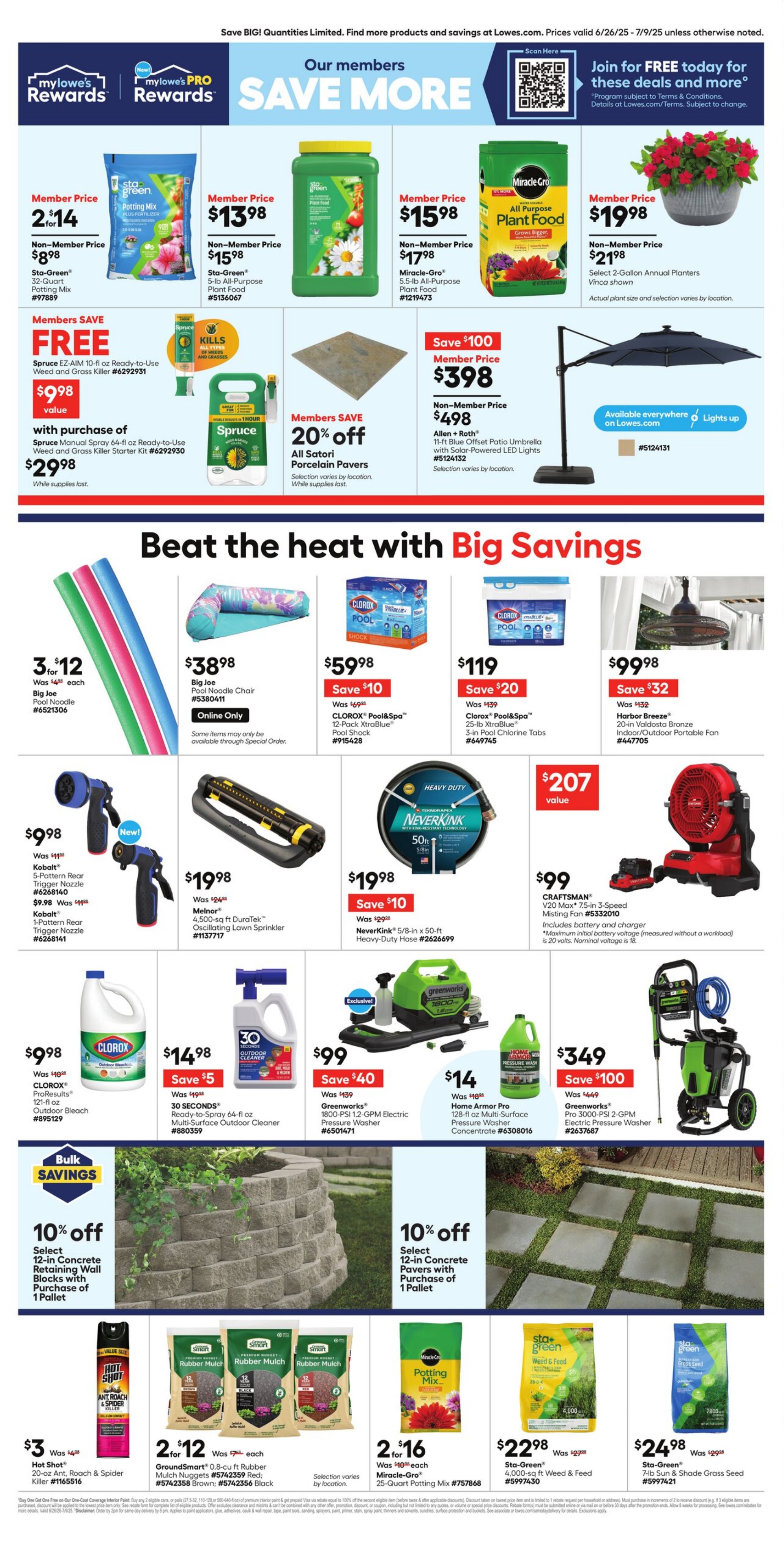 Weekly ad Lowe's 06/26/2025 - 07/09/2025