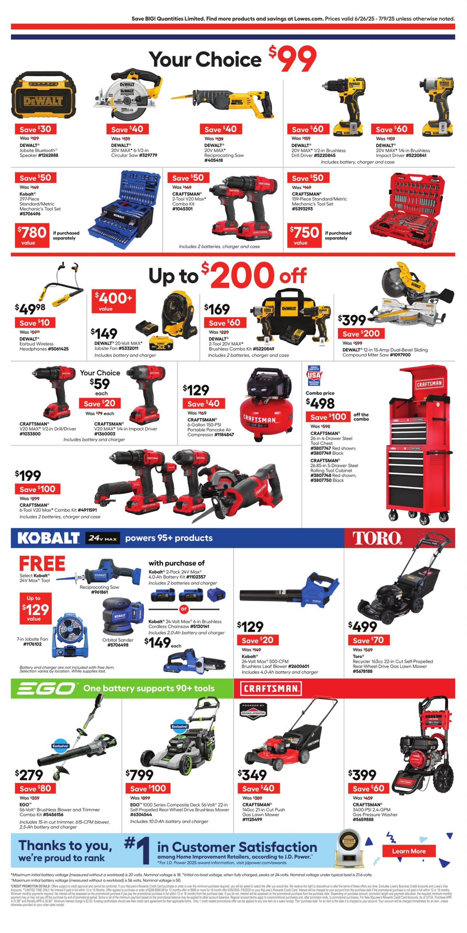 Weekly ad Lowe's 06/26/2025 - 07/09/2025