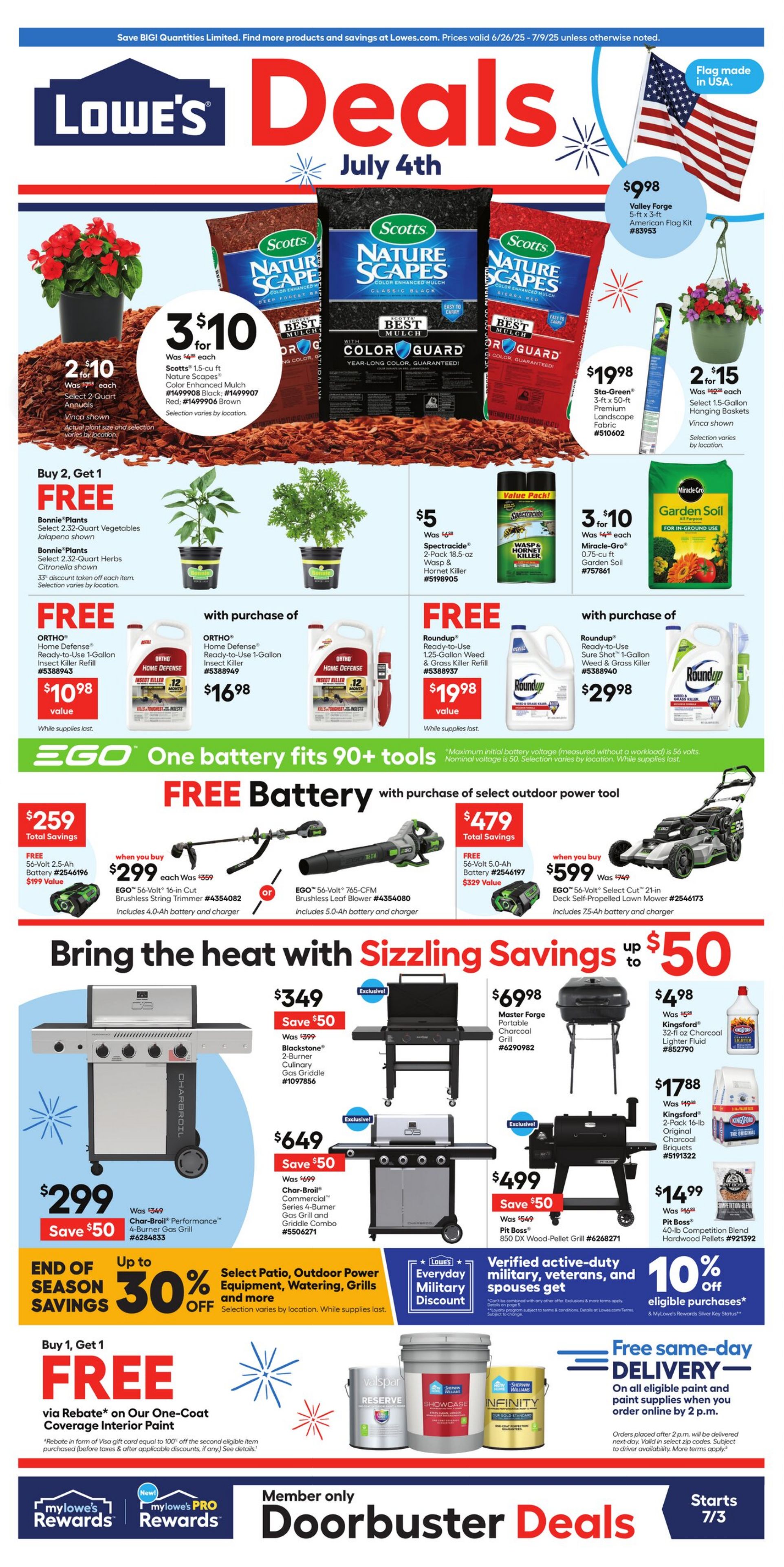 Weekly ad Lowe's 06/26/2025 - 07/09/2025