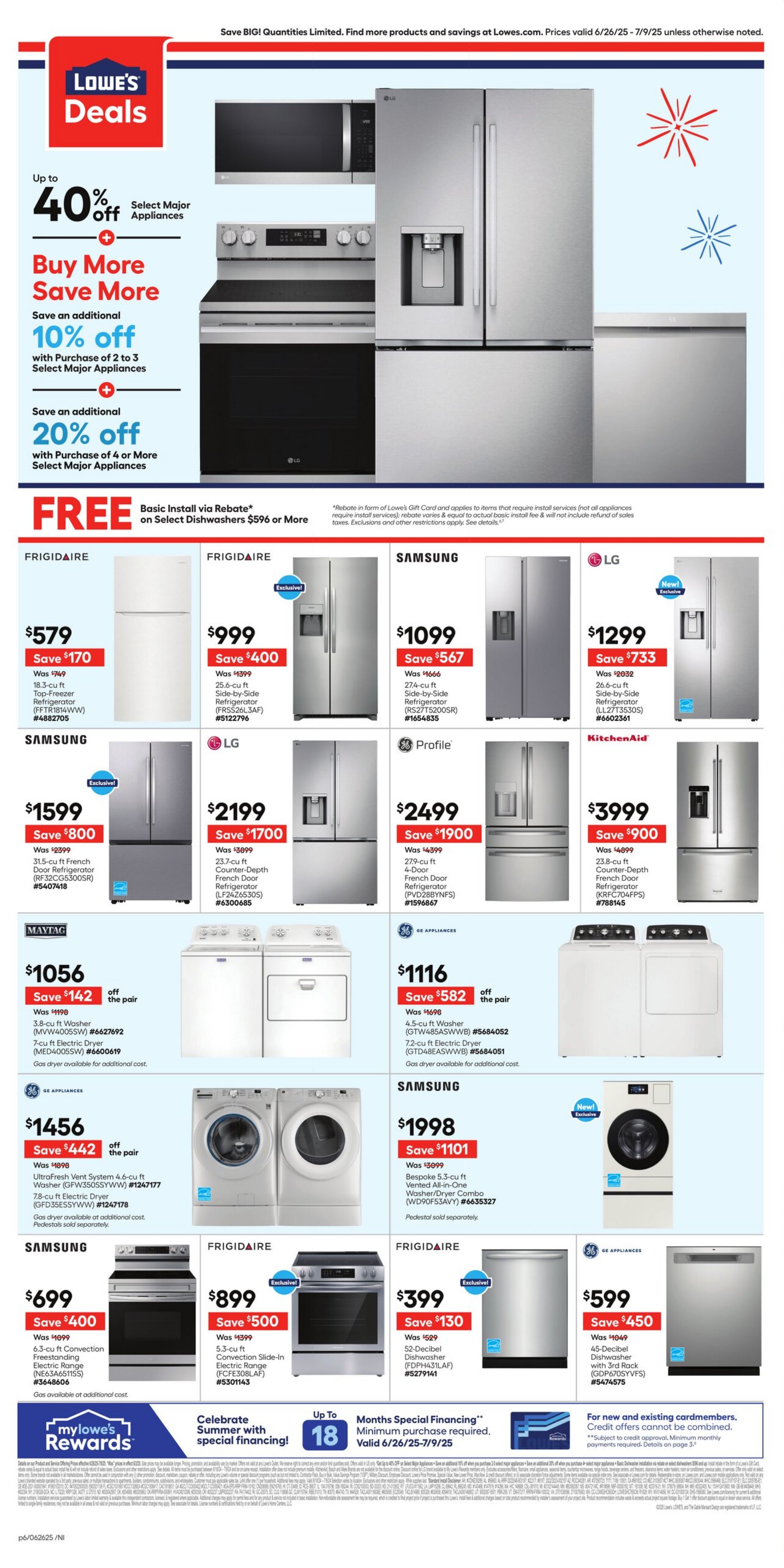 Weekly ad Lowe's 06/26/2025 - 07/09/2025