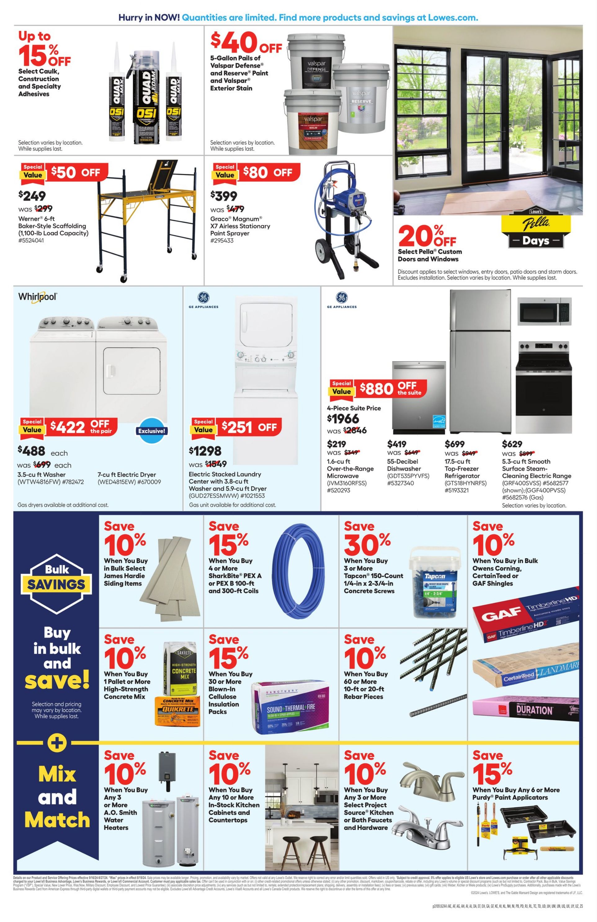 Weekly ad Lowe's 09/16/2024 - 09/27/2024