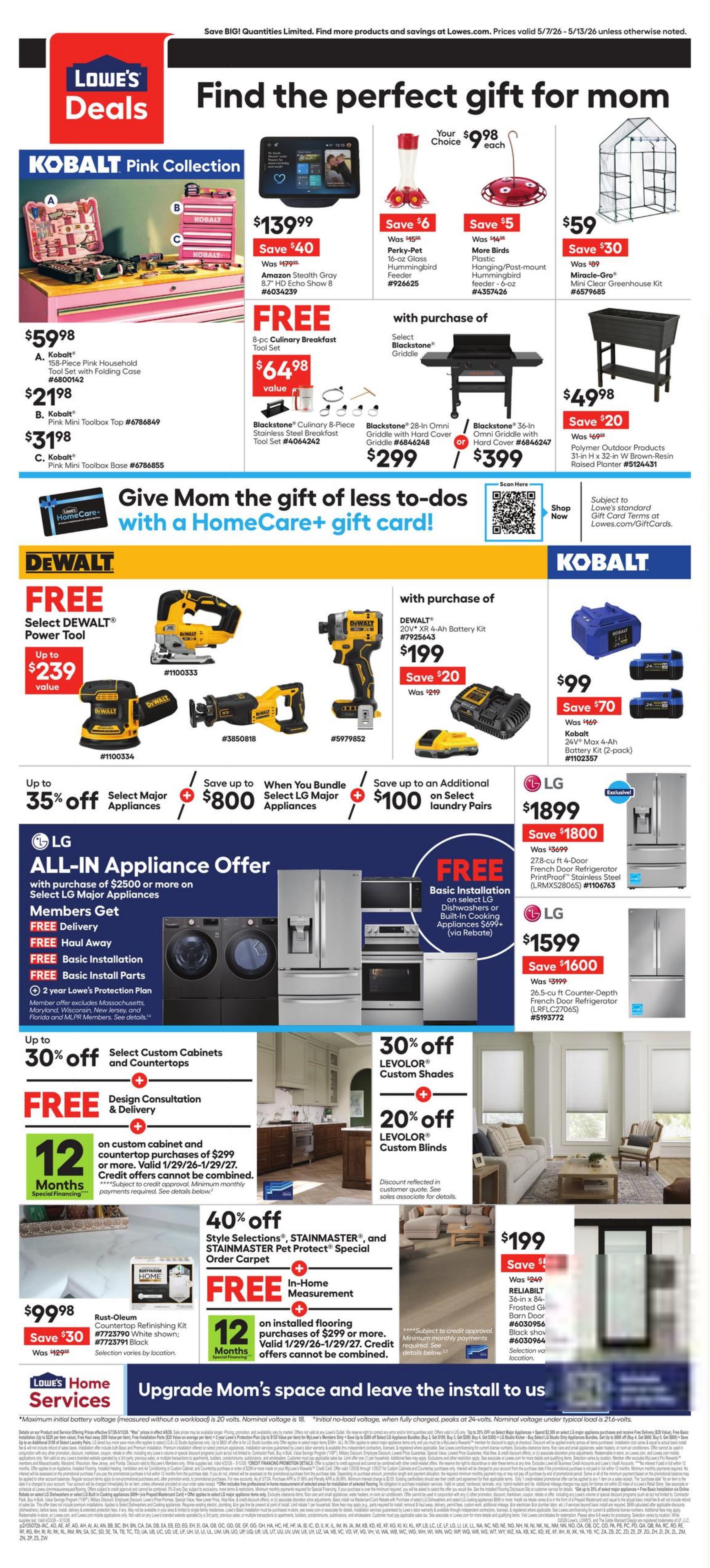 Weekly ad Lowe's 05/07/2026 - 05/13/2026