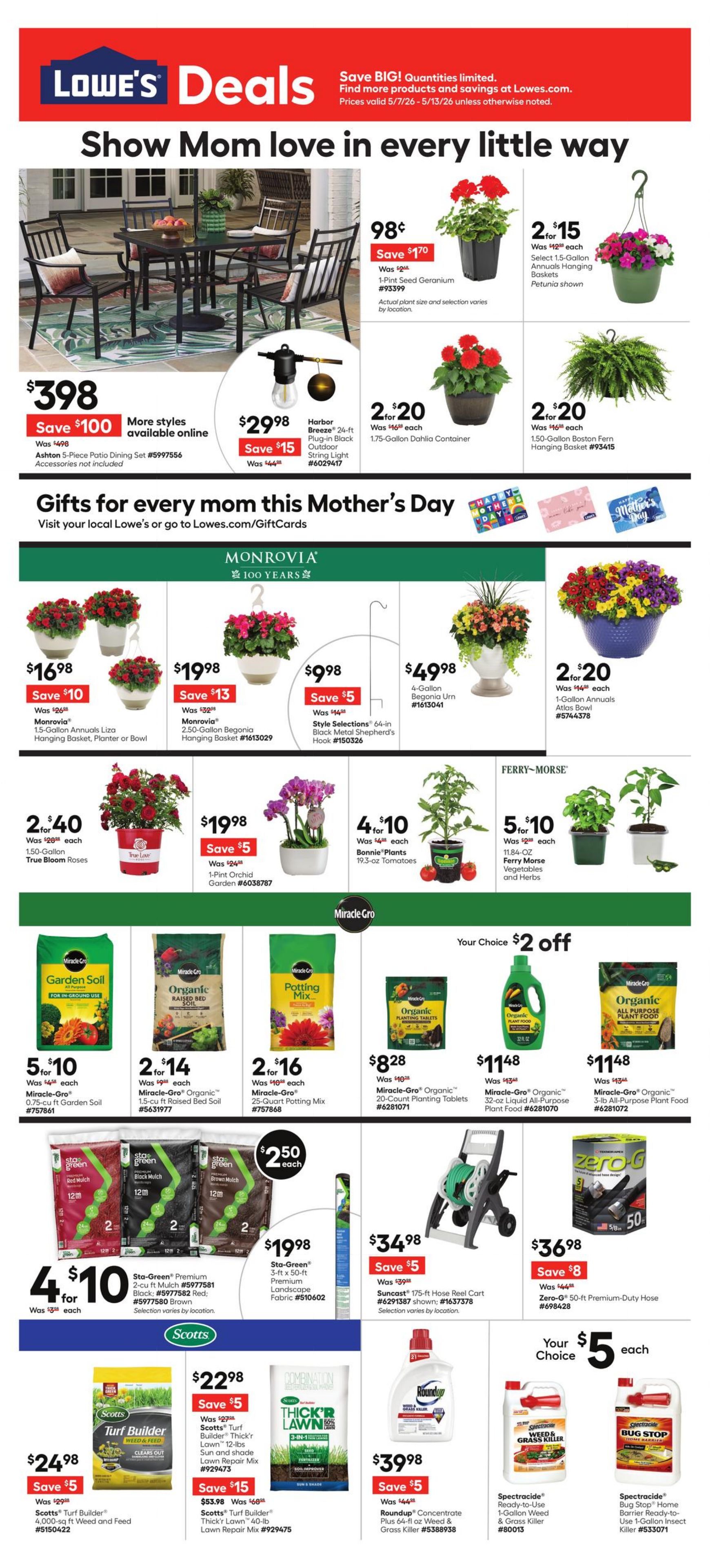 Weekly ad Lowe's 05/07/2026 - 05/13/2026