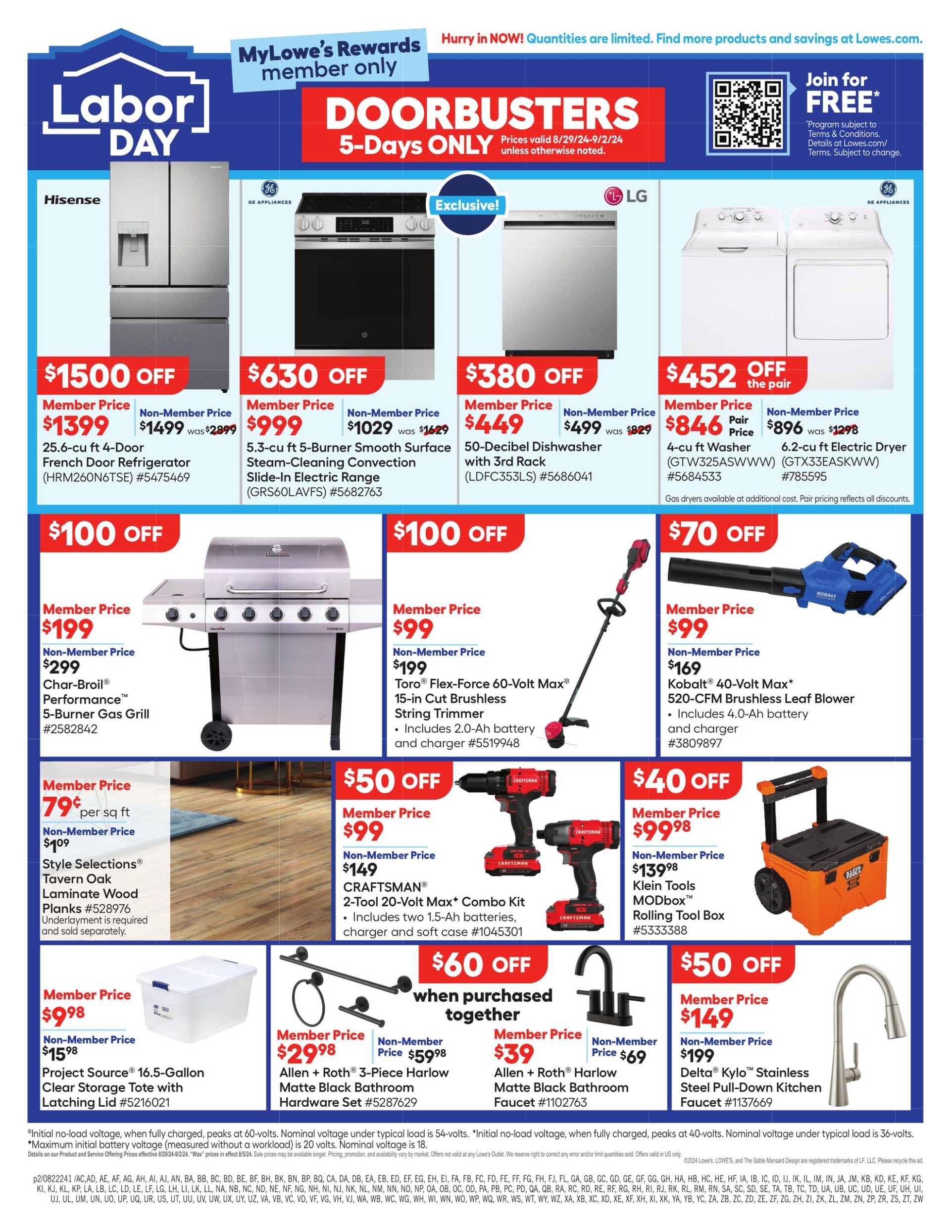 Weekly ad Lowe's 08/29/2024 - 09/02/2024