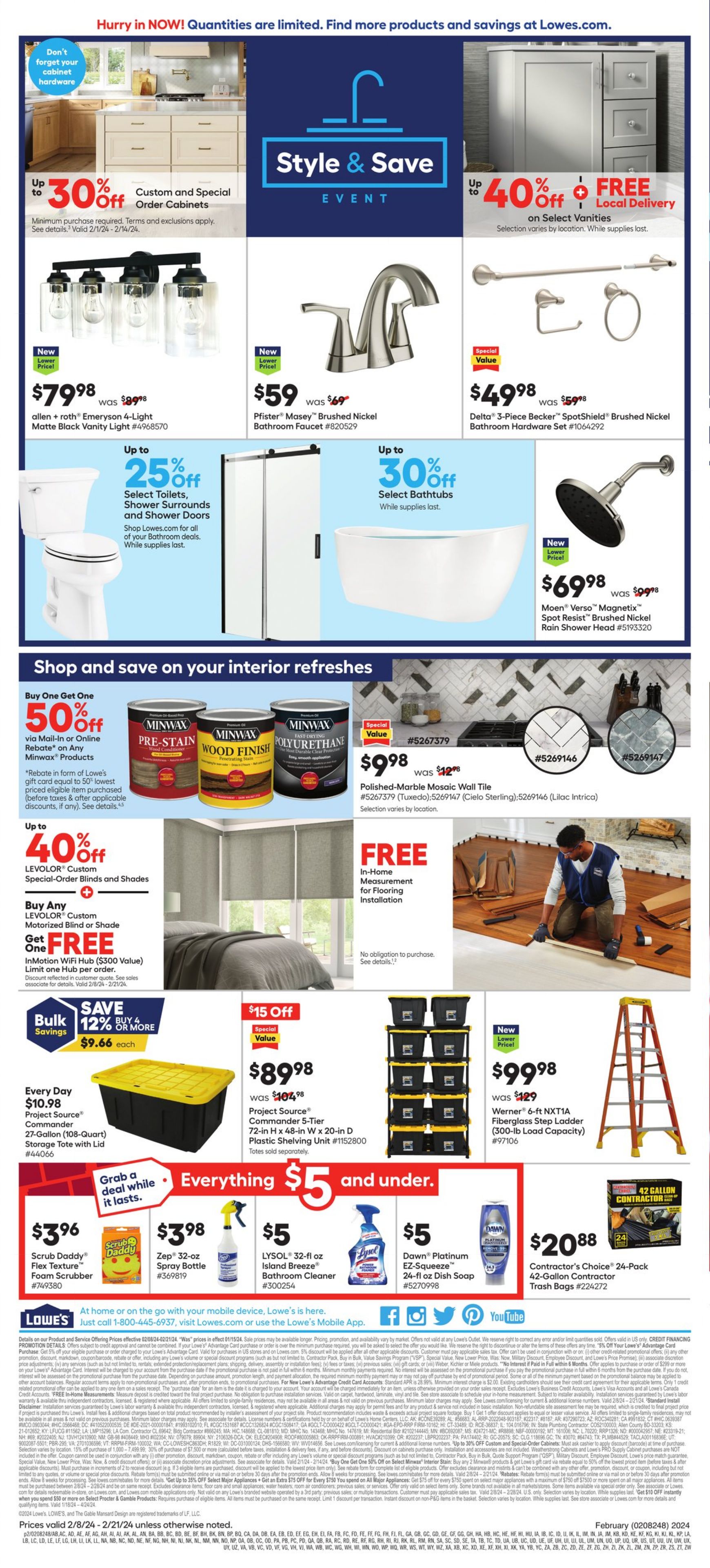 Weekly ad Lowe's 02/08/2024 - 02/21/2024