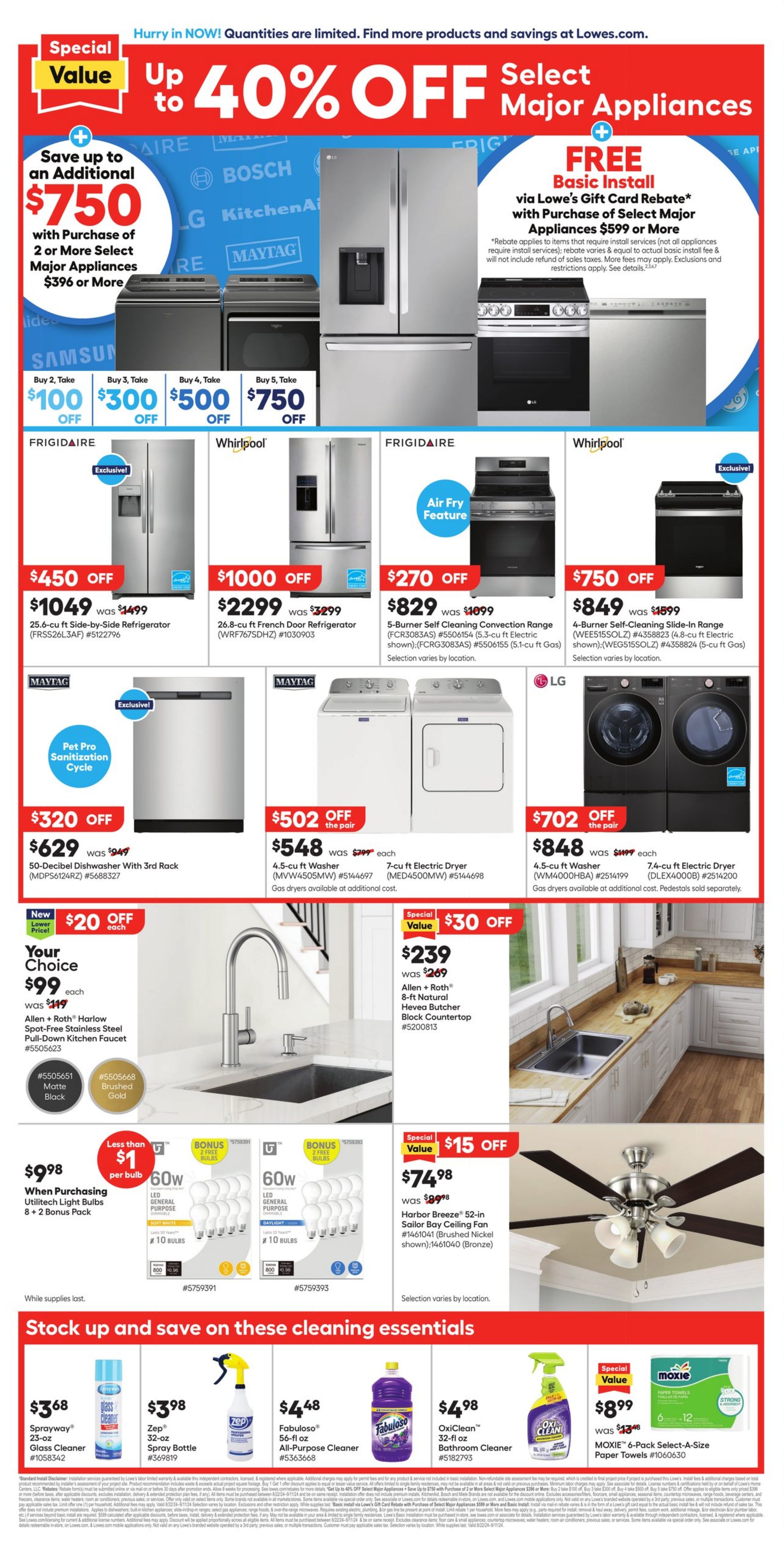 Weekly ad Lowe's 08/22/2024 - 09/04/2024