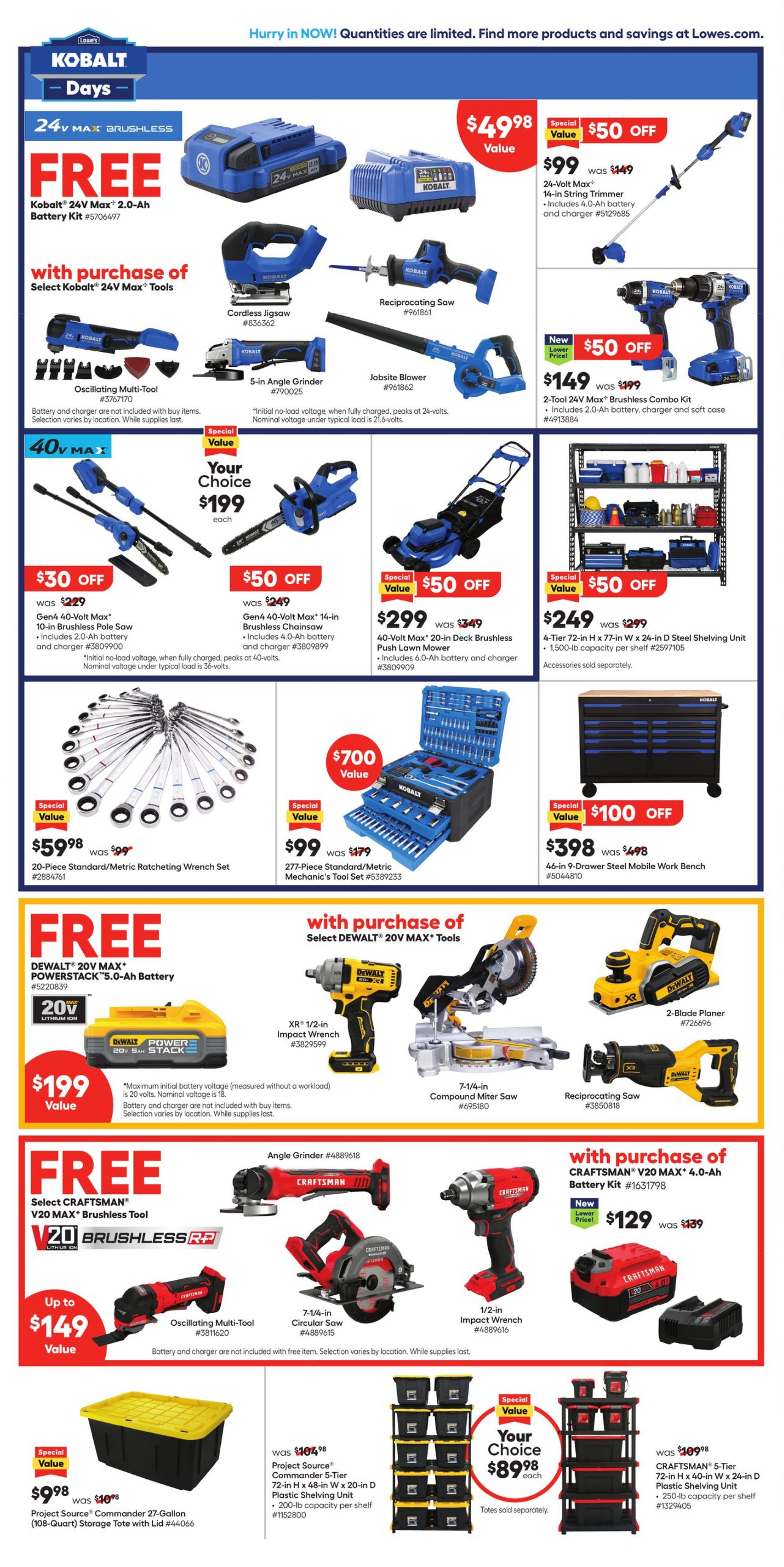 Weekly ad Lowe's 08/22/2024 - 09/04/2024