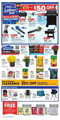 Weekly ad Lowe's 10/17/2024 - 10/30/2024