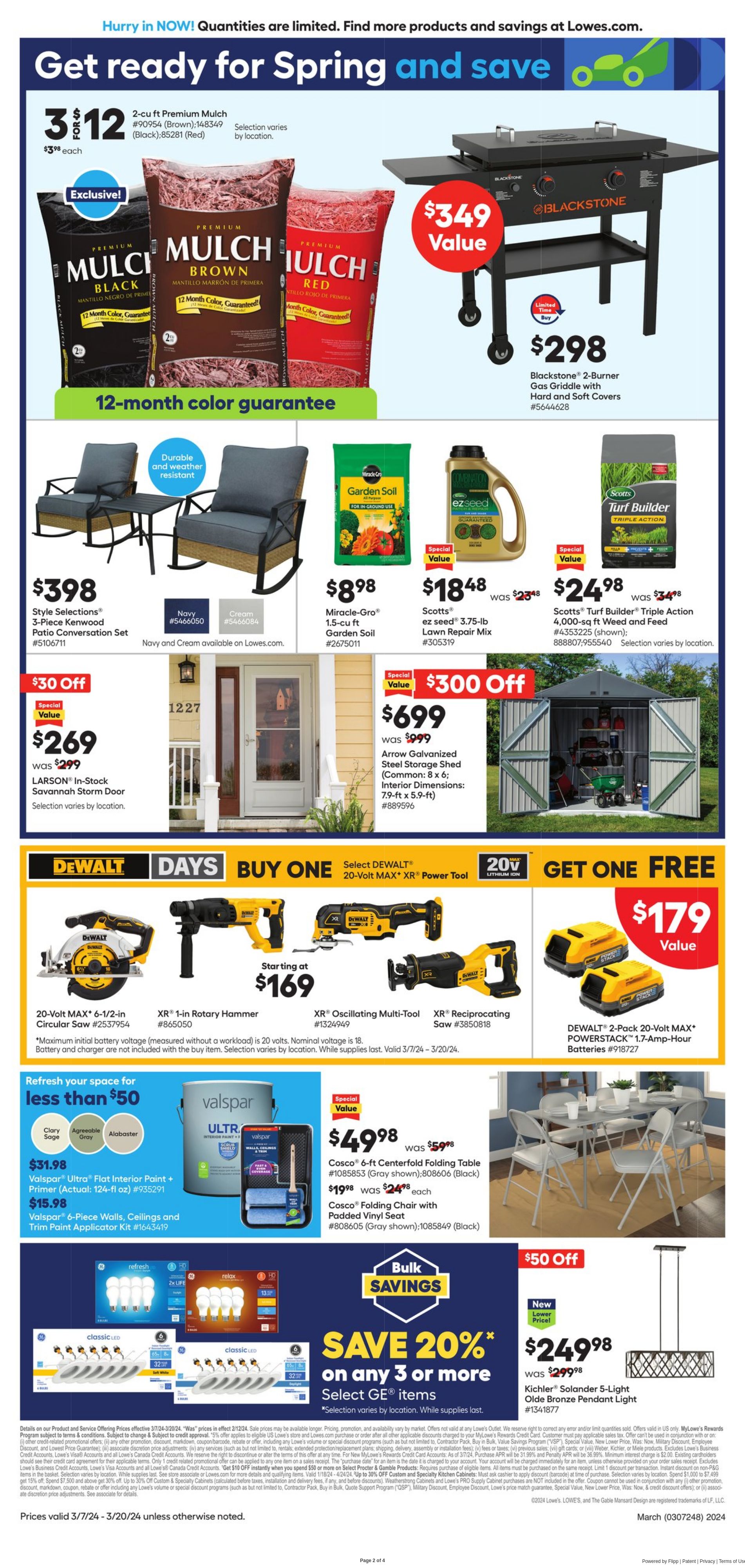 Weekly ad Lowe's 03/07/2024 - 03/20/2024