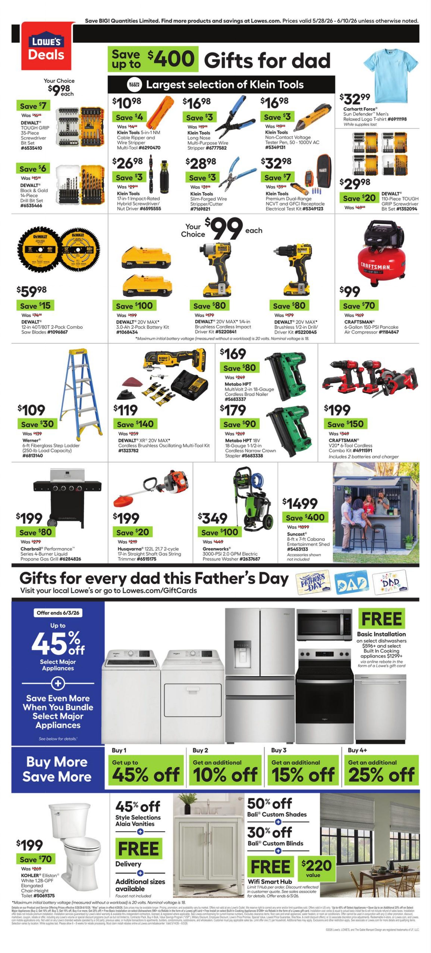 Weekly ad Lowe's 05/28/2026 - 06/10/2026