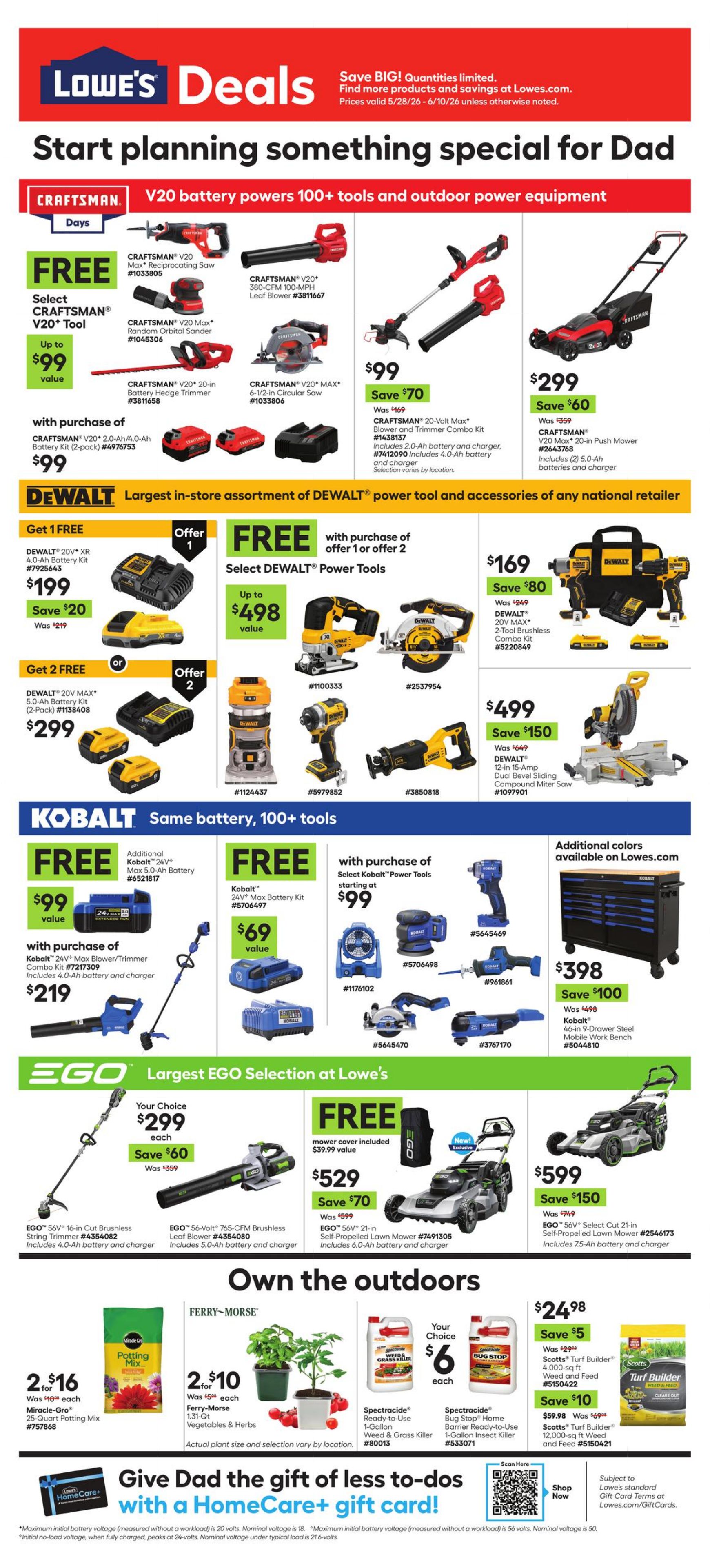 Weekly ad Lowe's - Weekly Ad May 28, 2026 - Jun 10, 2026