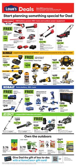 Weekly ad Lowe's 05/28/2026 - 06/10/2026