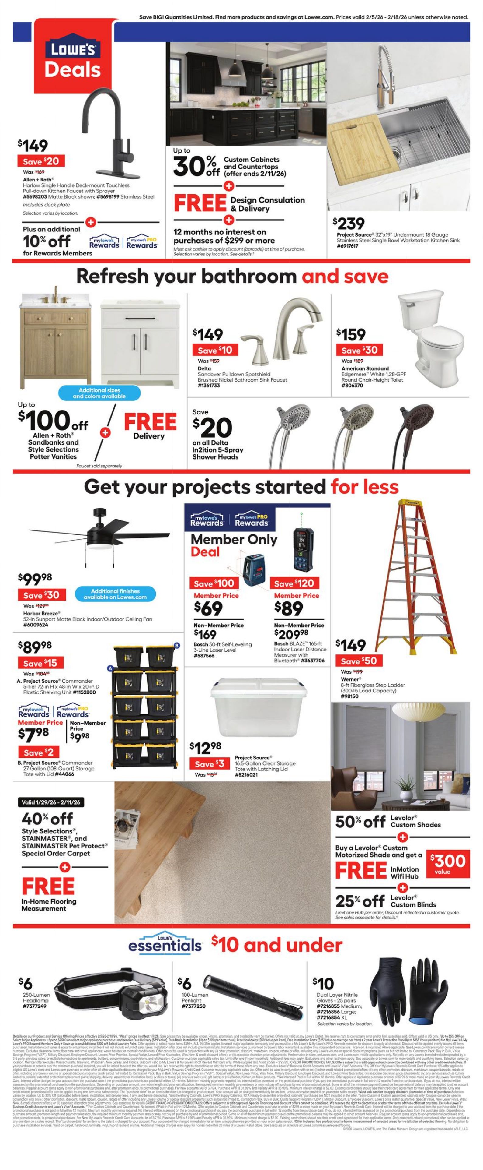 Weekly ad Lowe's 02/05/2026 - 02/18/2026