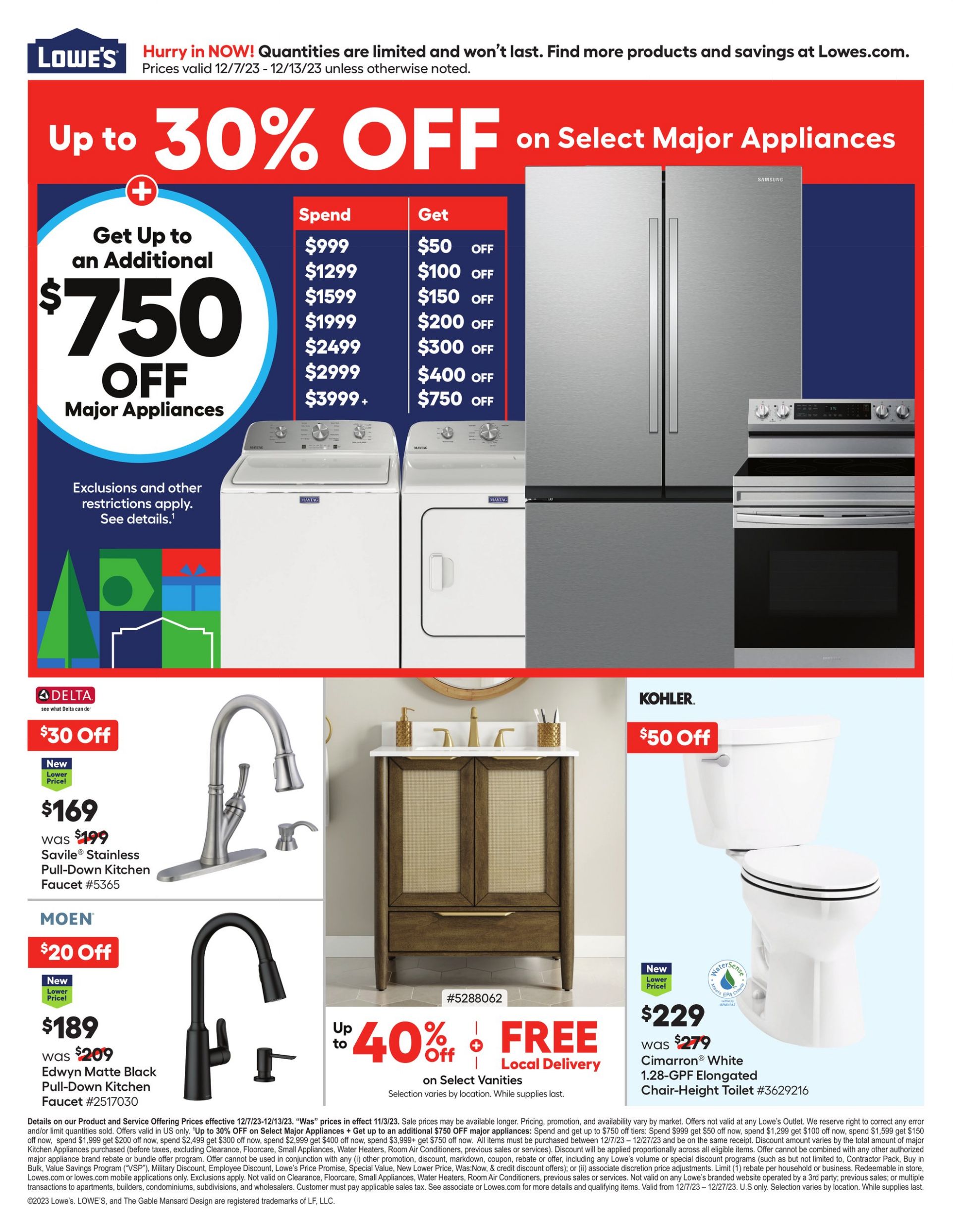 Weekly ad Lowe's 12/07/2023 - 12/13/2023