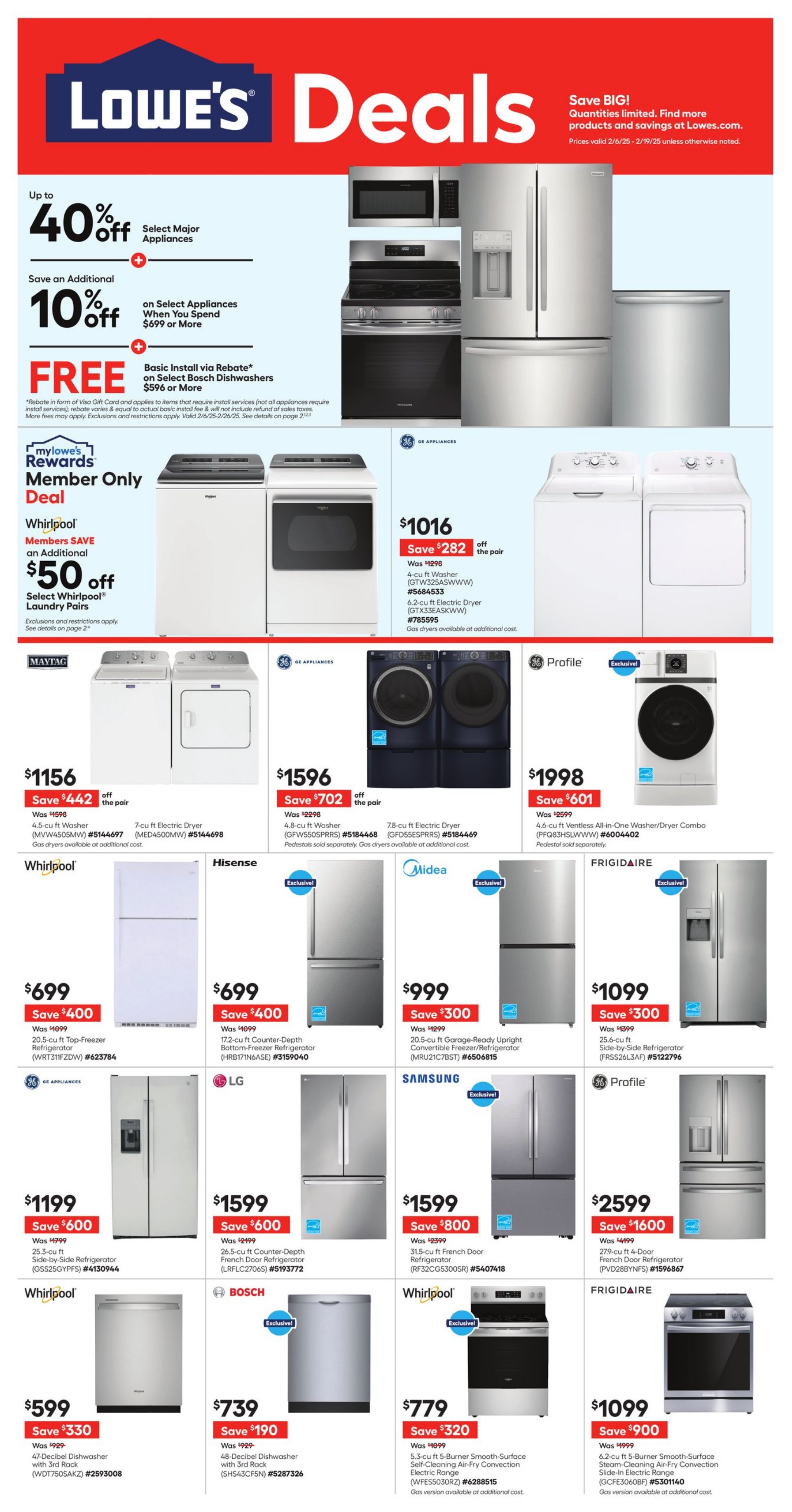 Weekly ad Lowe's - Weekly Ad Feb 6, 2025 - Feb 19, 2025