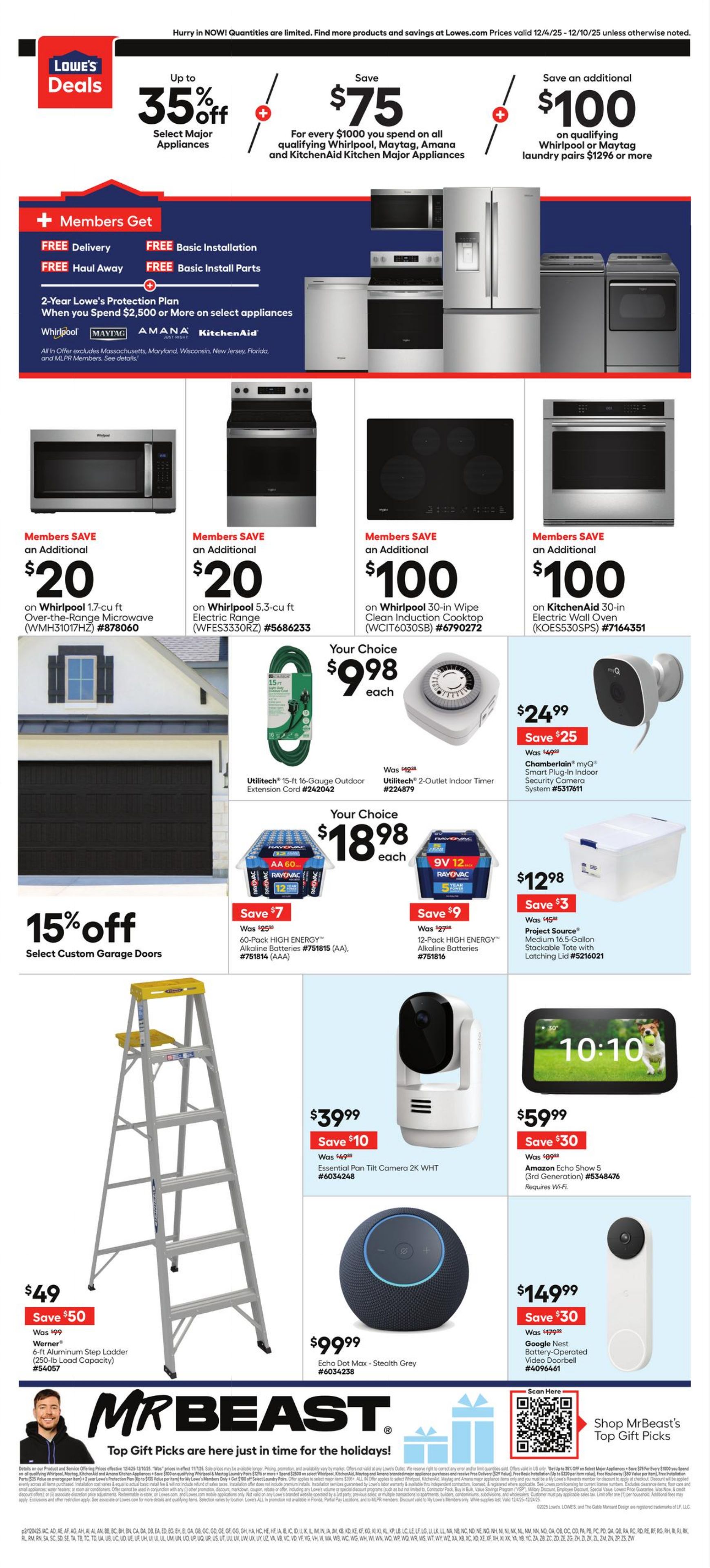 Weekly ad Lowe's 12/04/2025 - 12/10/2025